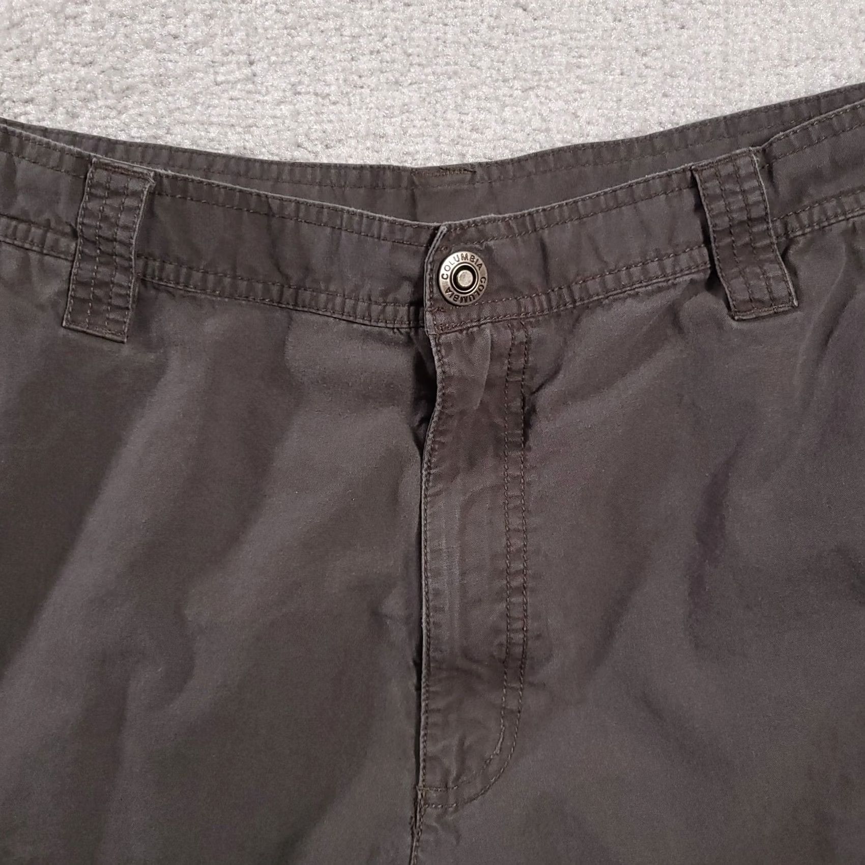 Vintage Columbia Mens Shorts 40 Gray Outdoor Cargo Pockets Regular Denim Cotton Belt Loops Pocketed Casual Size US 40 / EU 56 - 3 Thumbnail