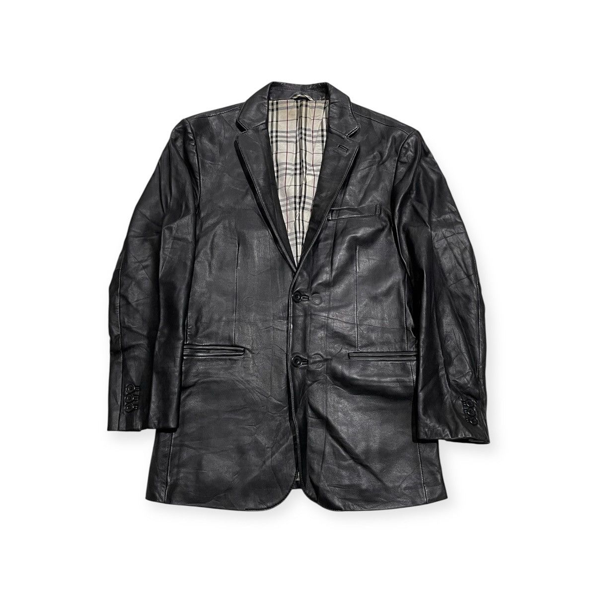 Burberry Burberry sheepskin Nova Check tailored jacket Size US S / EU 44-46 / 1 - 1 Thumbnail