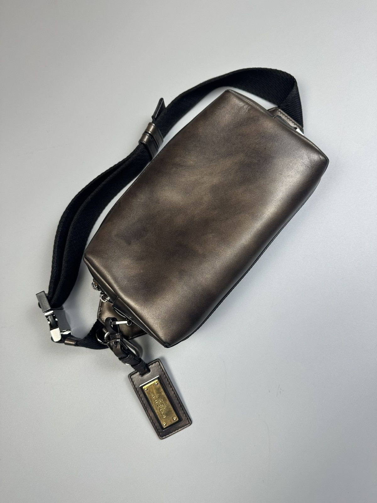 Dolce & Gabbana Dolce&Gabbana leather belt bag metal logo buckle Size ONE SIZE - 3 Thumbnail