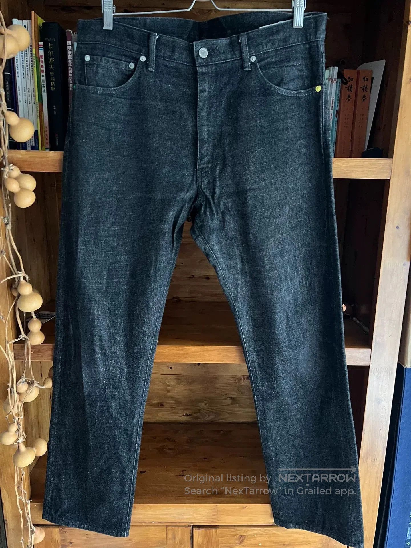 Visvim visvim black denim pants with colorful details. Size US 34 / EU 50 - 1 Thumbnail
