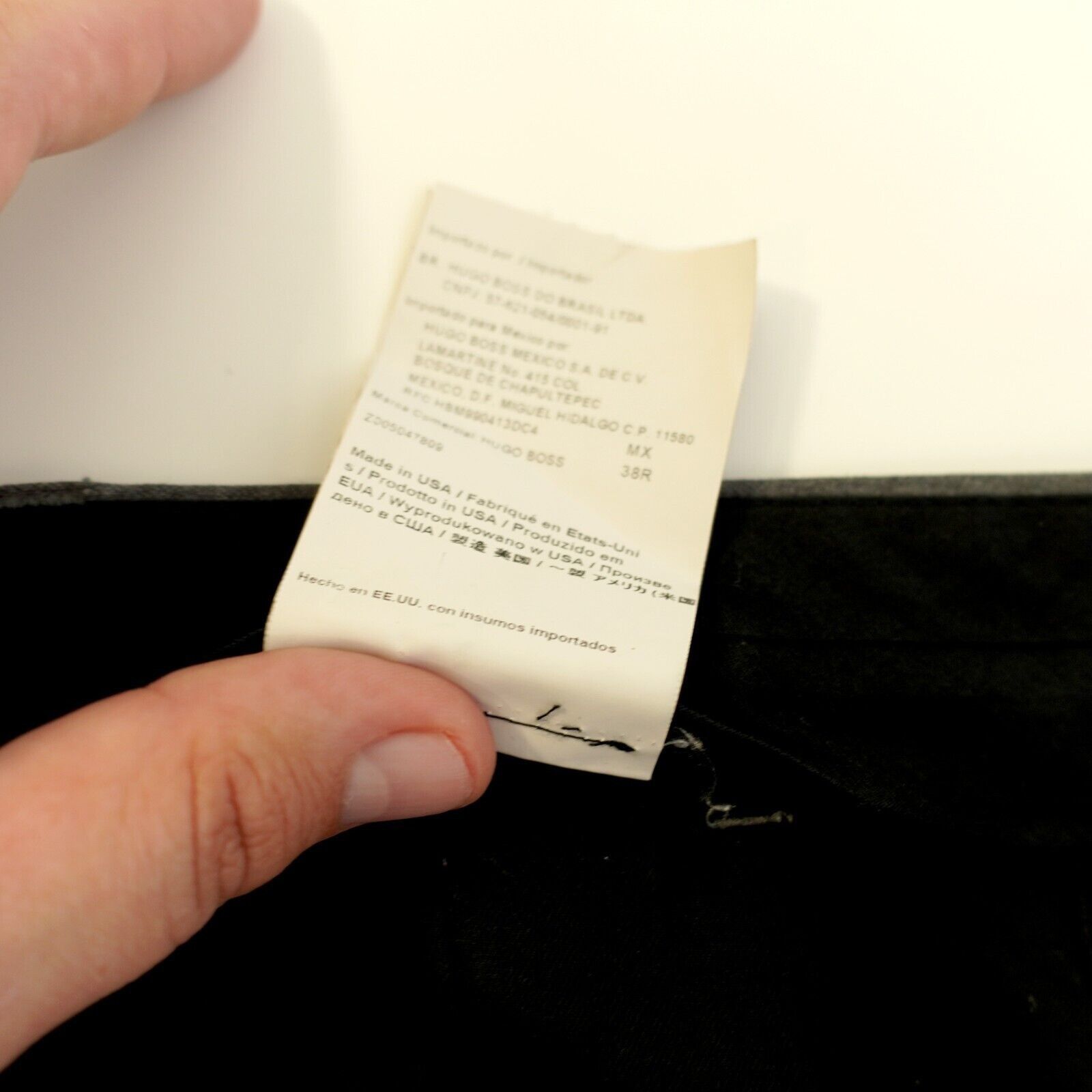Hugo Boss DAMAGED Hugo Boss The Grand Central Wool Gray Flat Front Dre Size 34R - 9 Thumbnail