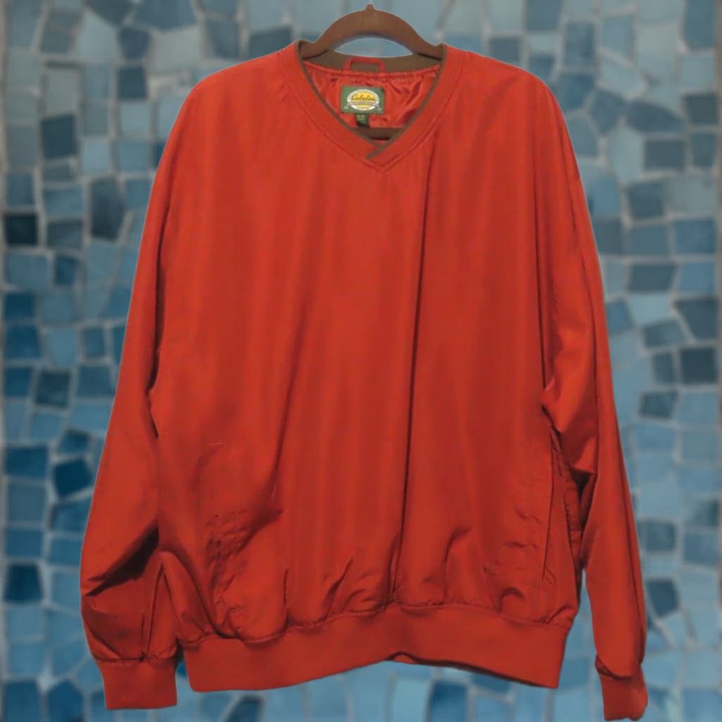 Vintage Cabela's Windcrest Men's XL Red Windbreaker Pullover with Pockets Jacket Size US XL / EU 56 / 4 - 1 Thumbnail
