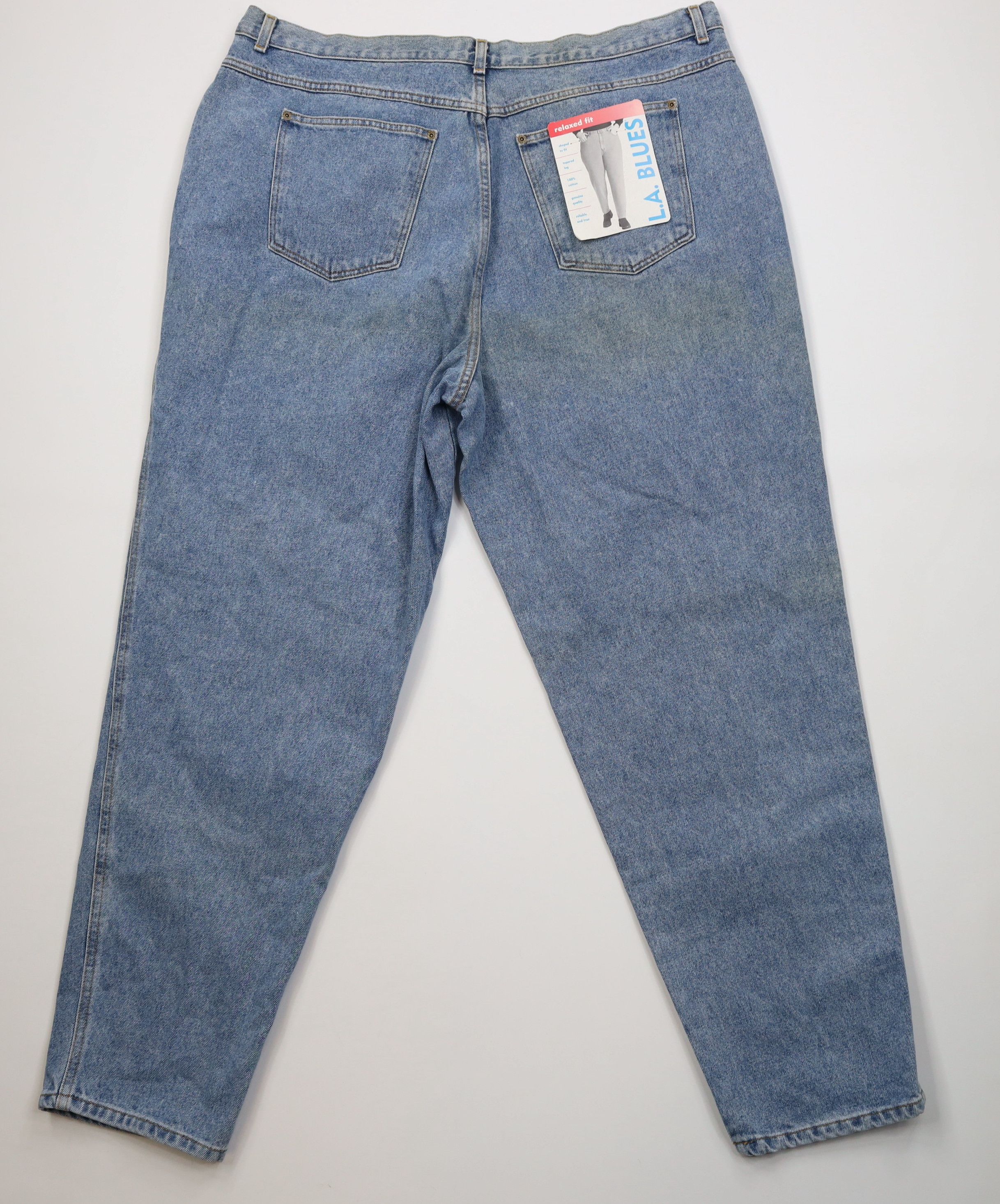 Vintage Deadstock Vintage 90s Streetwear Fit Denim Jeans Blue Cotton Size 24" / US 00 / IT 34 - 10 Thumbnail