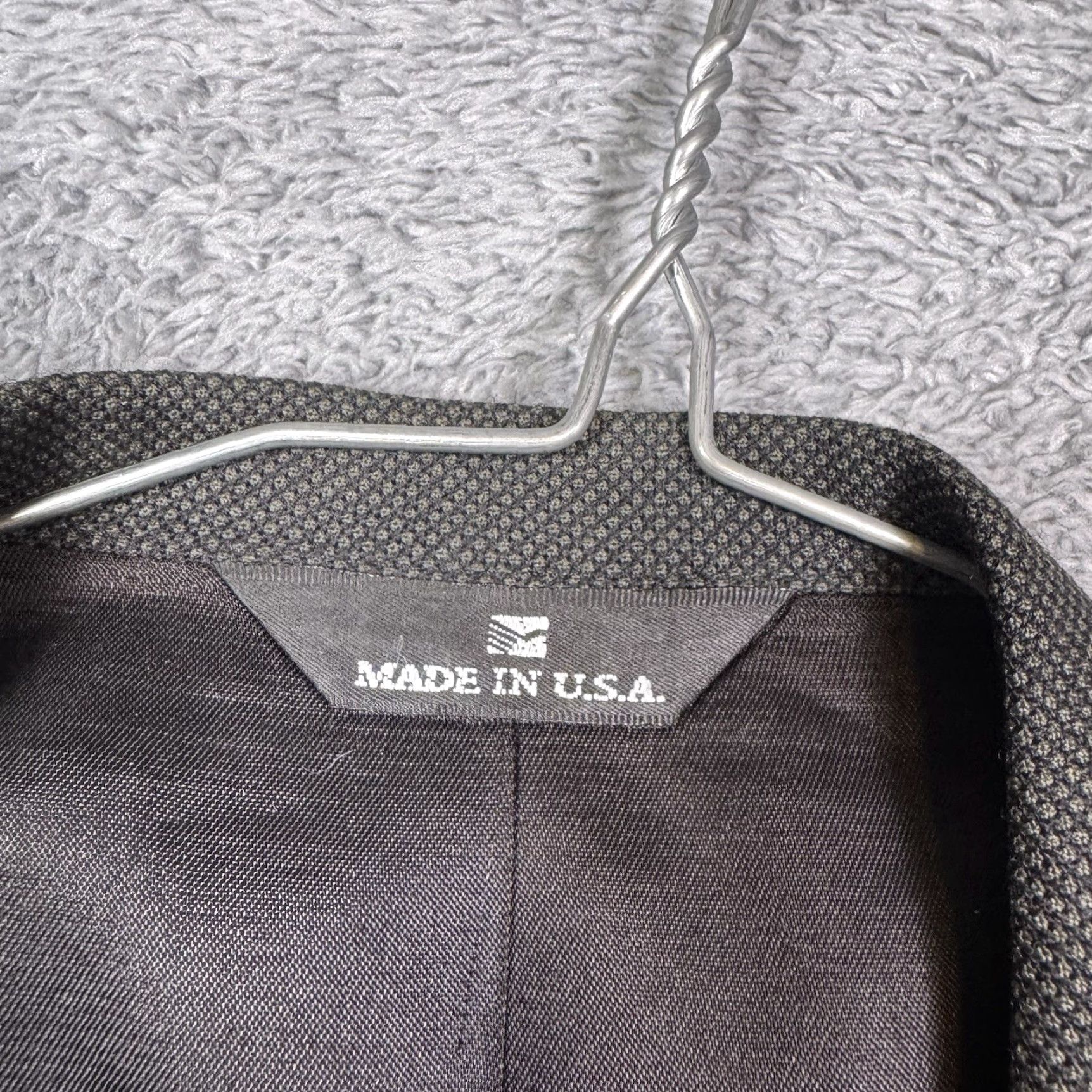 Ralph Lauren VINTAGE Ralph Lauren Polo University Club Blazer Mens 42R Geometric Wool Gray 2 Piece Suit Jacket Purple Notch? Size US XL / EU 56 / 4 - 5 Thumbnail