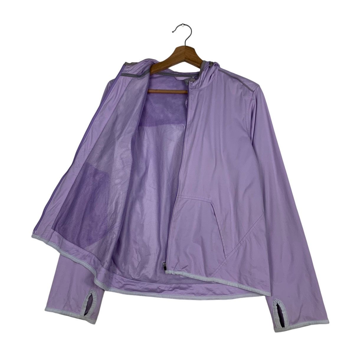 Uniqlo UNIQLO Hoodie Light Jacket in Light Purple Plain #1213-C55 Size M / US 6-8 / IT 42-44 - 12 Thumbnail