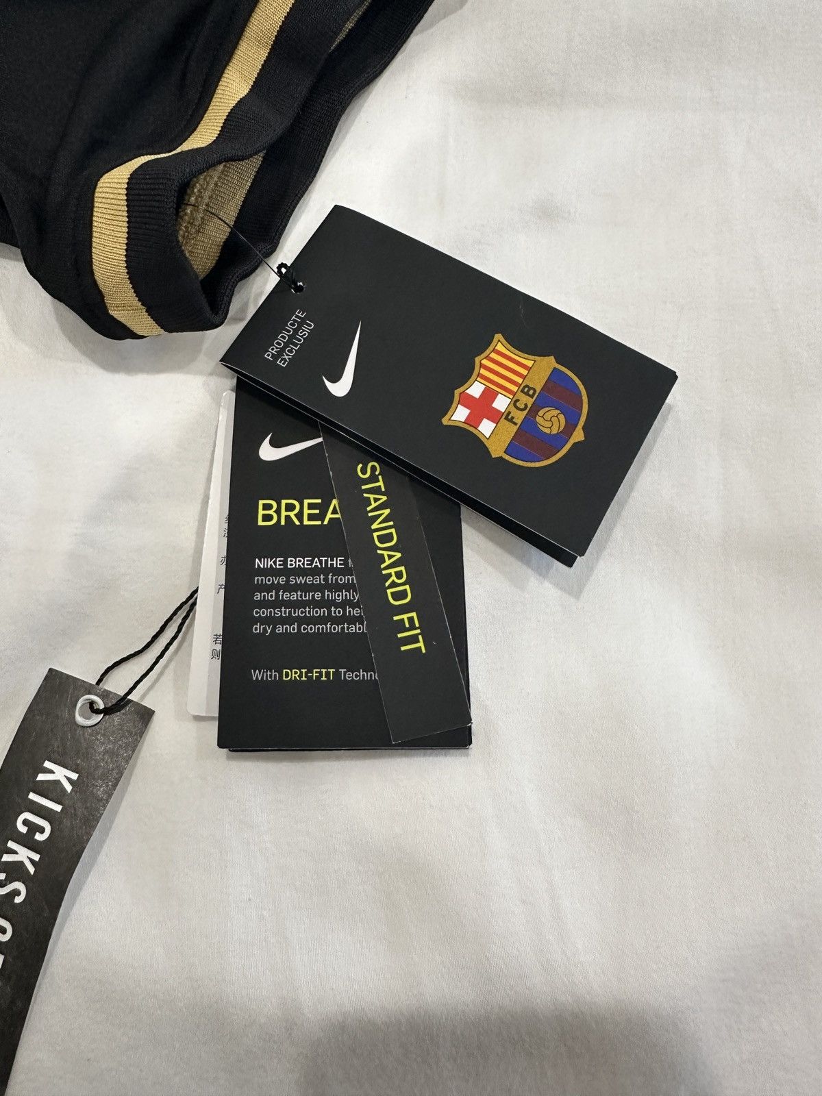 Nike FC Barcelona Black & Gold 20-21 Away Jersey Size US M / EU 48-50 / 2 - 8 Thumbnail