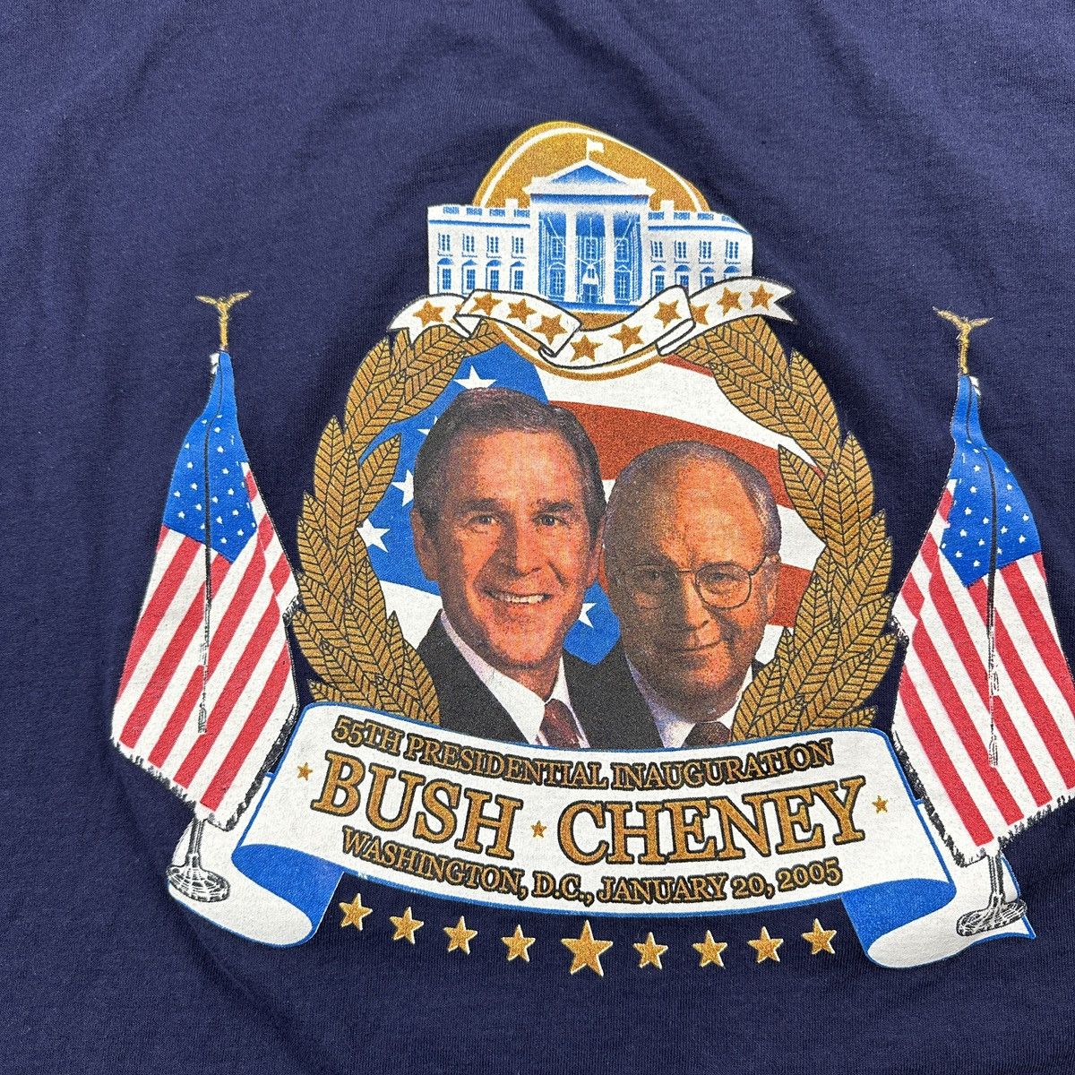 Vintage Vintage George Bush D Cheney Inauguration T Shirt Size US L / EU 52-54 / 3 - 4 Thumbnail
