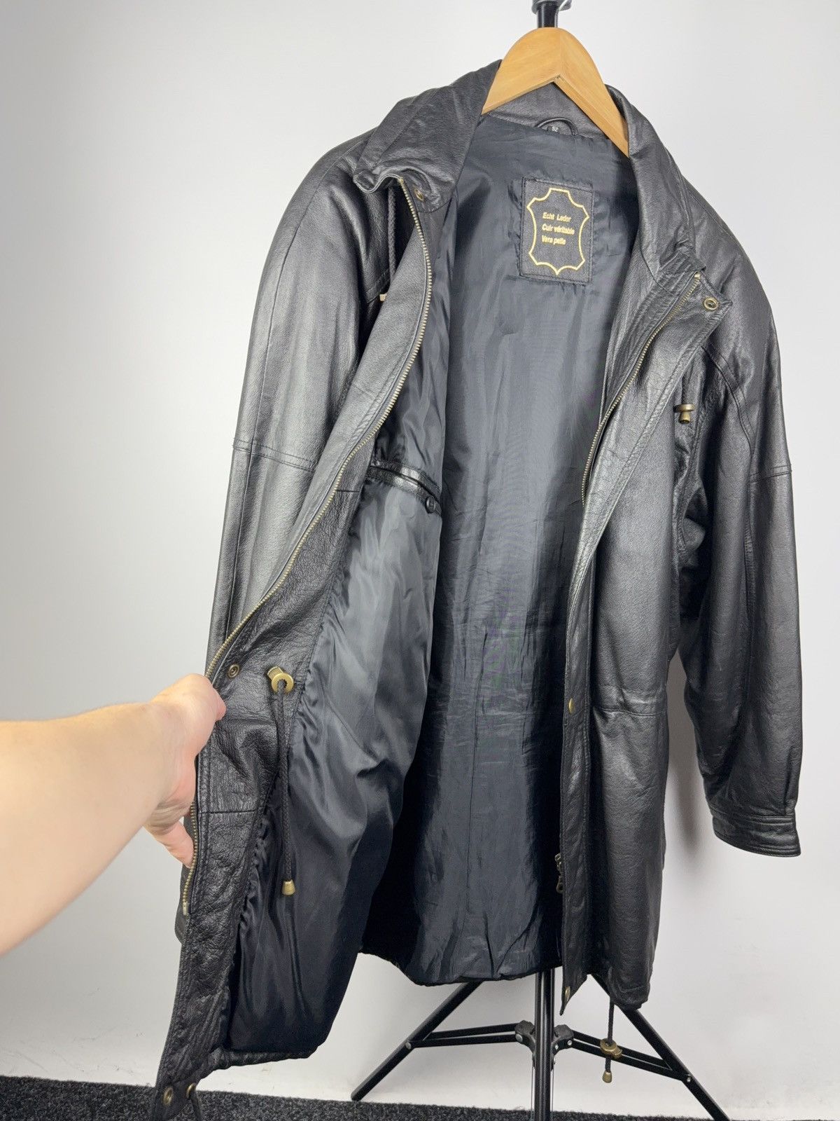 Vintage Vintage 90s Avant Garde Leather Biker MOTO Y2K Jacket Size US M / EU 48-50 / 2 - 11 Thumbnail