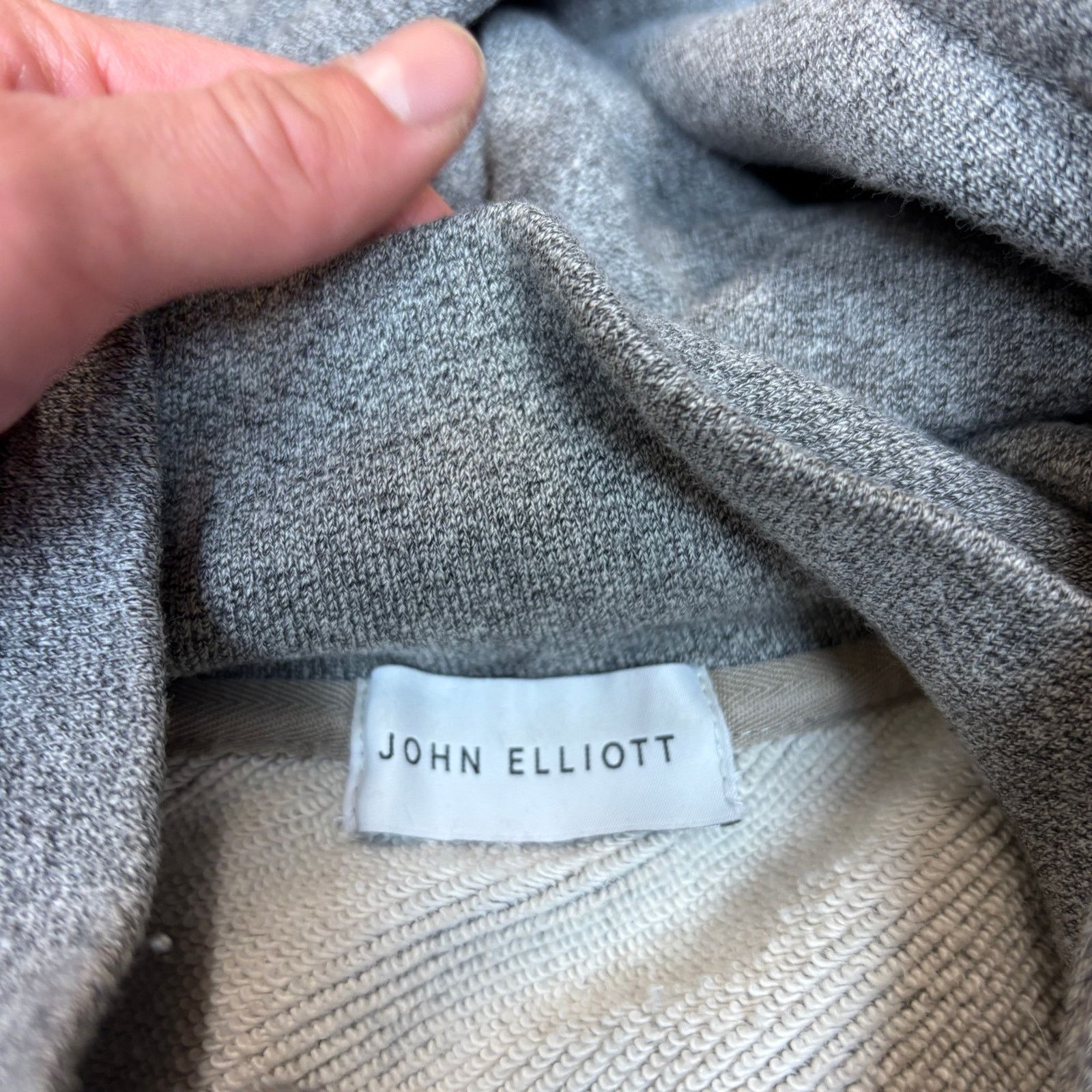 John Elliott John Elliott Gray Hoodie Sweatshirt Men's 3 / L Minimalist Size US L / EU 52-54 / 3 - 4 Thumbnail