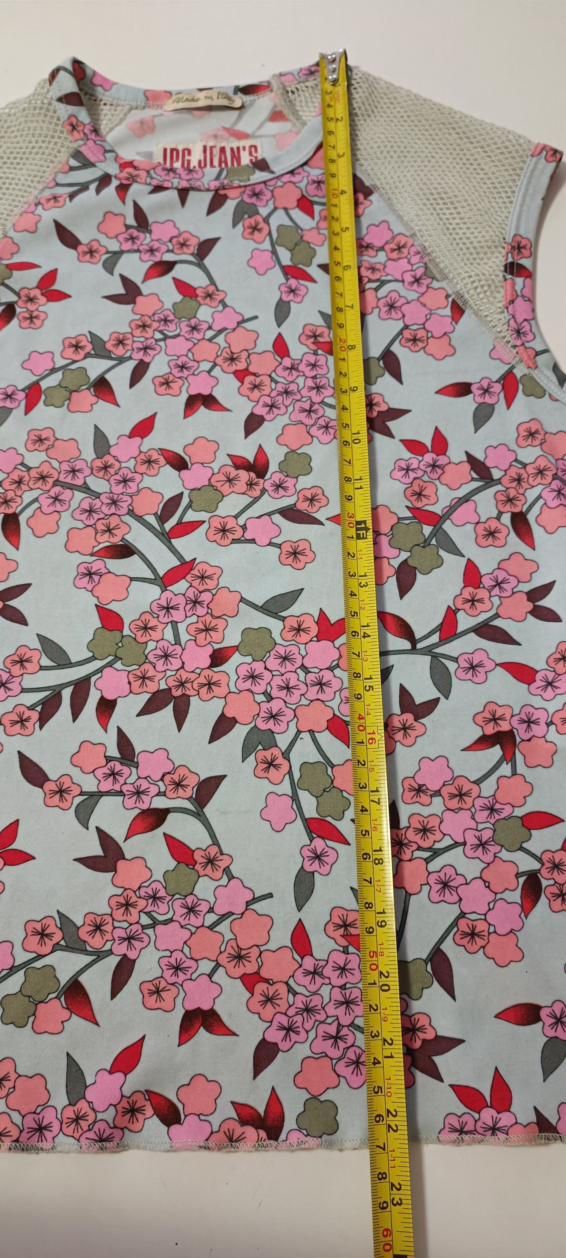Jean Paul Gaultier Spring 2001 - Flower tank top - JPG Jeans Size M / US 6-8 / IT 42-44 - 11 Thumbnail