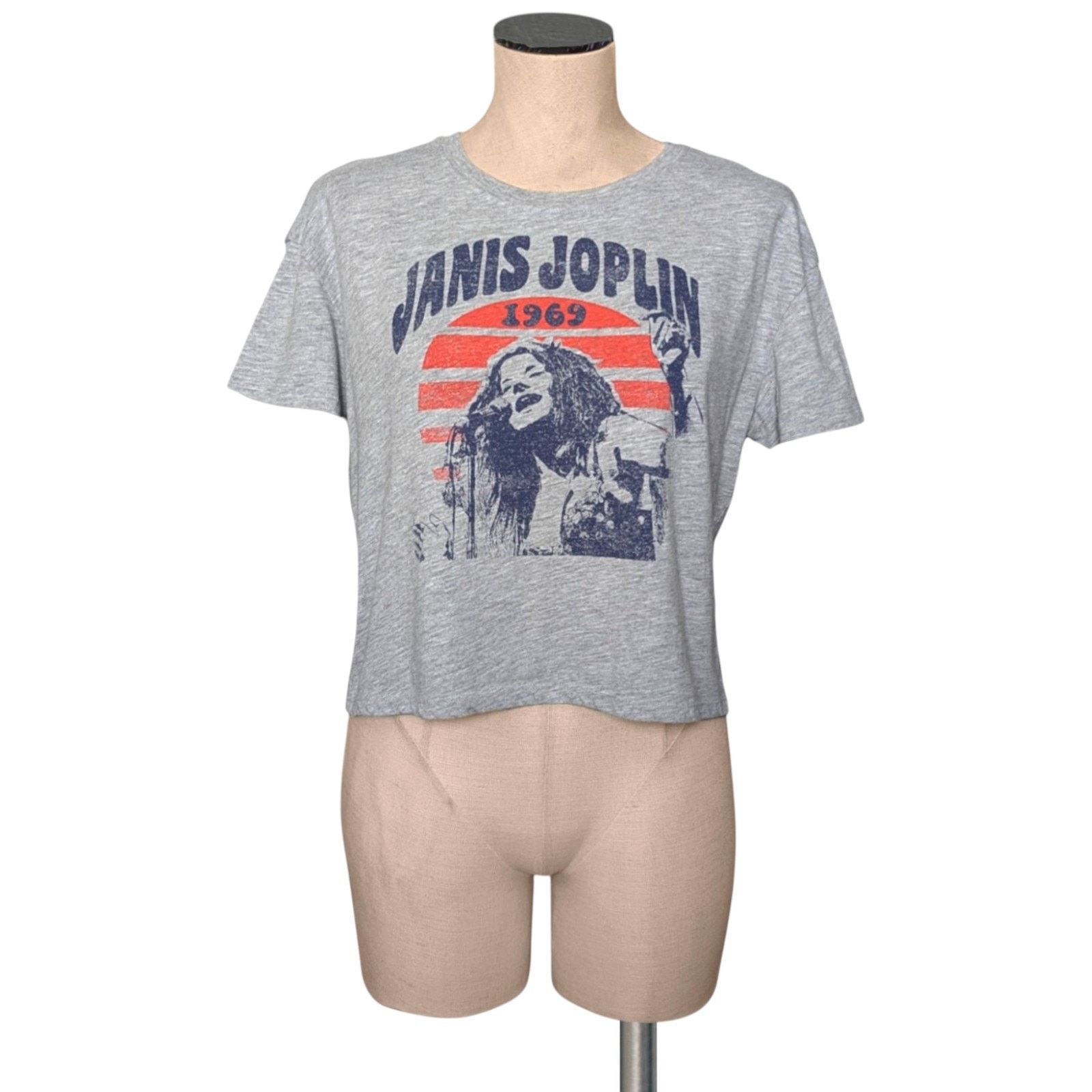 Other JANIS JOPLIN Heather Gray Graphic Print T-Shirt Shirt Tee S Size S / US 4 / IT 40 - 1 Thumbnail