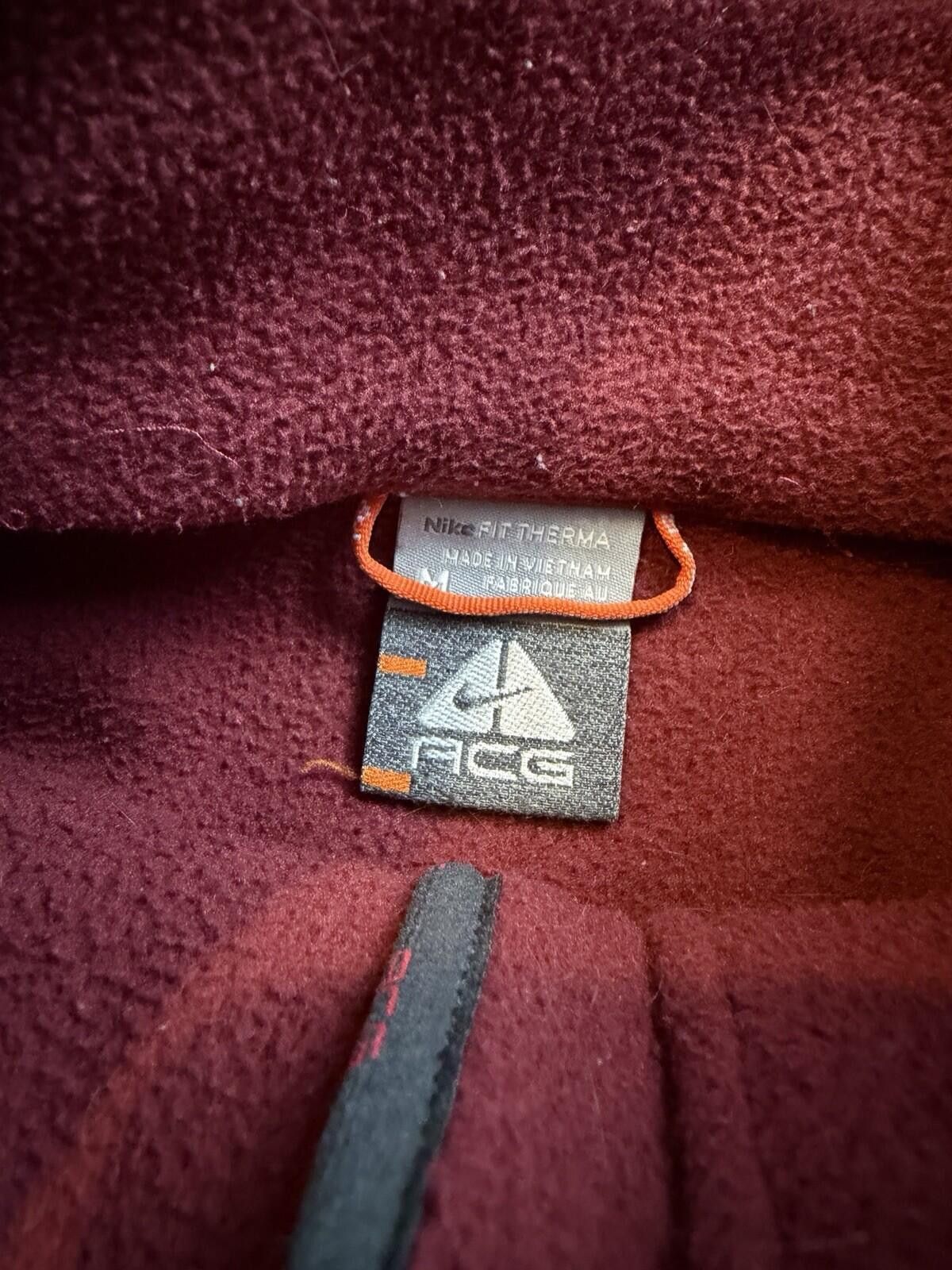 Nike ACG Nike ACG Zip Up Maroon Size Medium Size US M / EU 48-50 / 2 - 3 Thumbnail