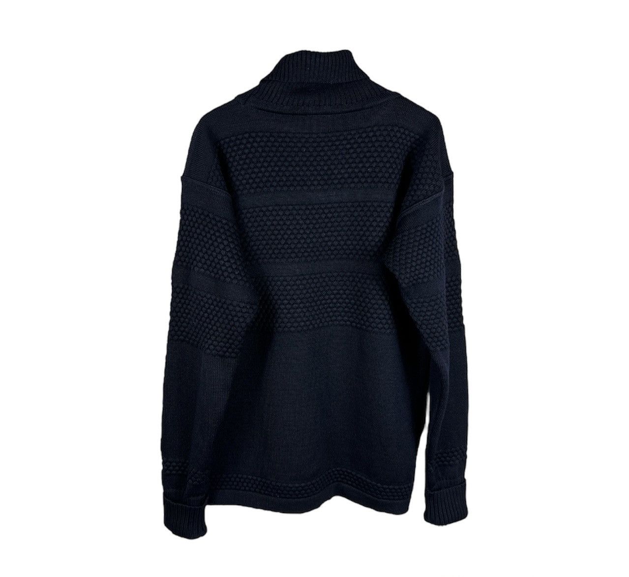 S.N.S. Herning S.N.S. Herning fisherman wool knit turtleneck sweater navy Size US M / EU 48-50 / 2 - 2 Thumbnail