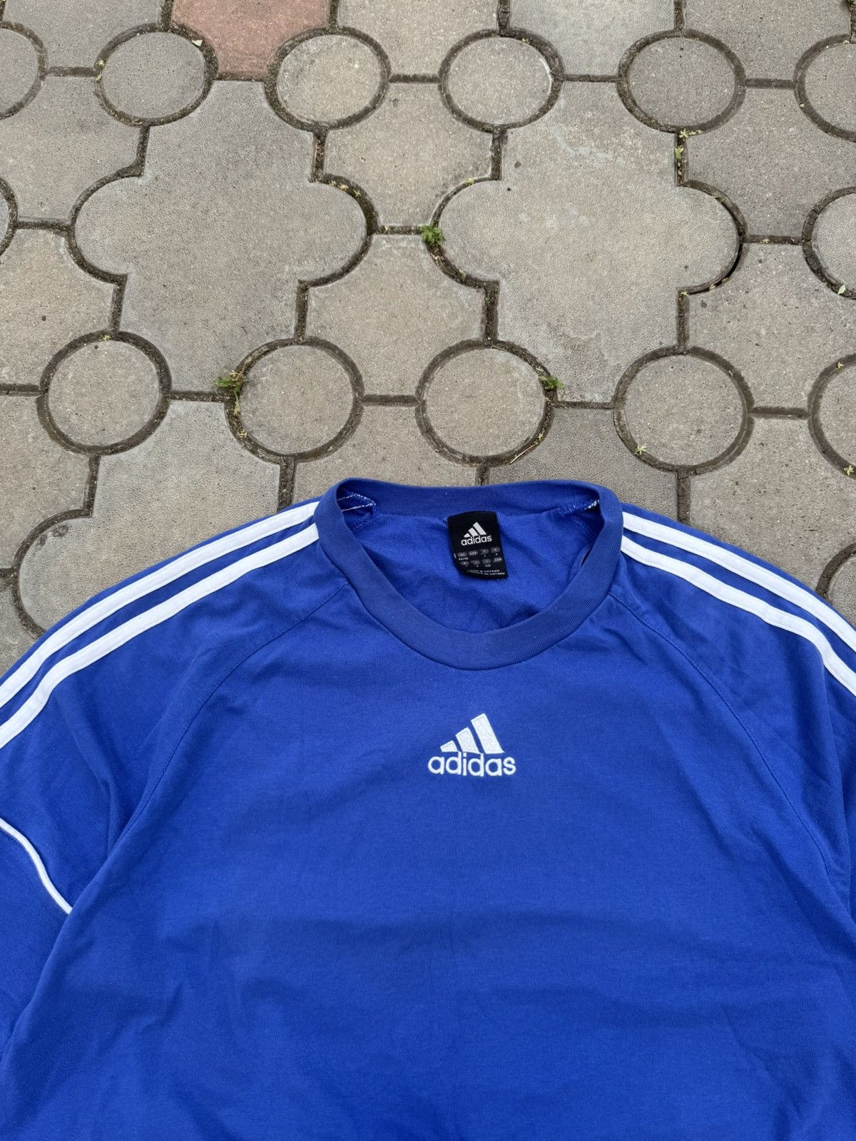 Adidas Vintage Adidas Three Stripes Center Logo Tee Shirt Y2K Size US XL / EU 56 / 4 - 2 Thumbnail