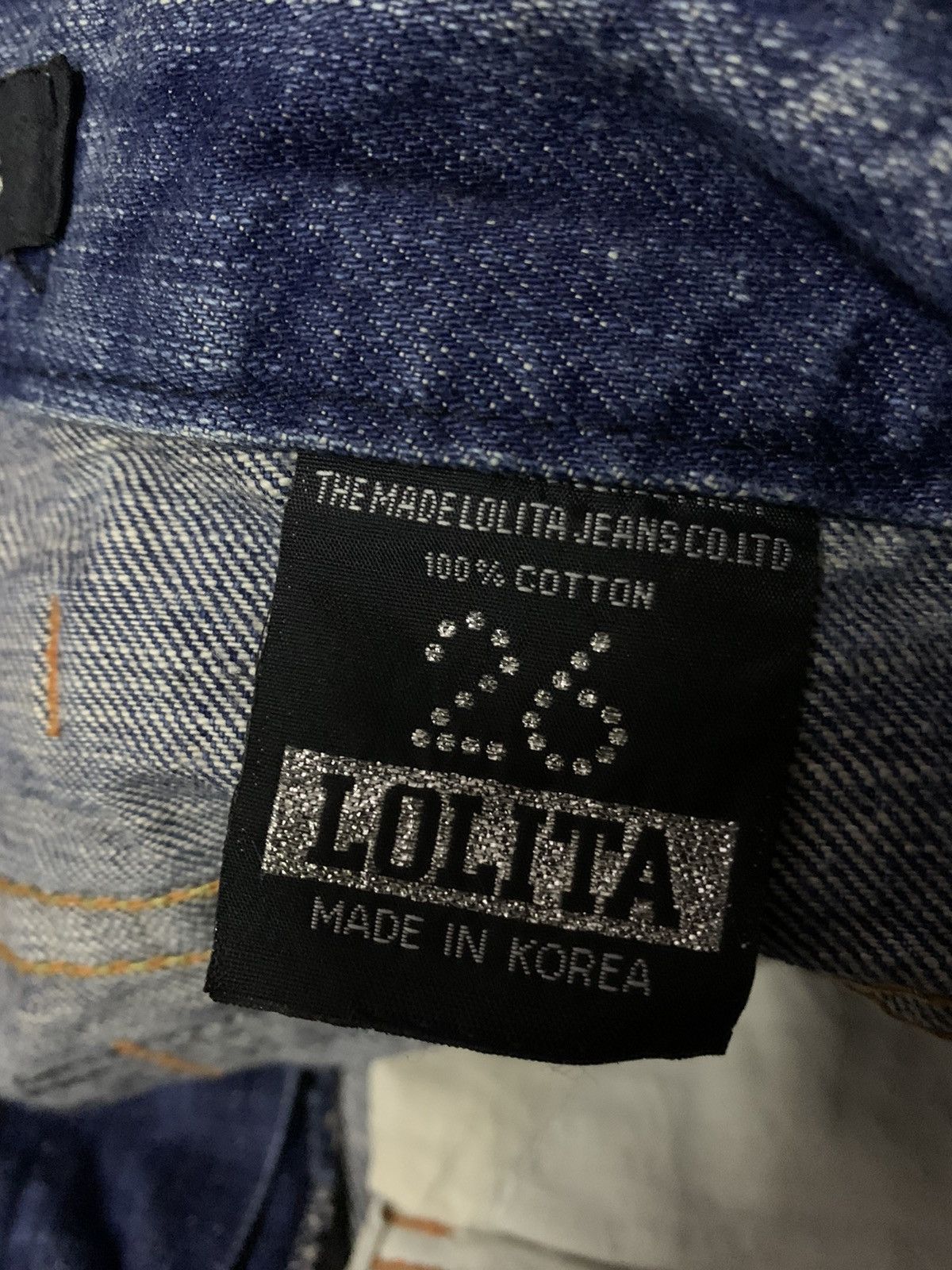 If Six Was Nine × Japanese Brand × Tornado Mart Vtg Japanese Brand Flare Lolita by Concert Clum Studs Denim Size 29" - 8 Thumbnail