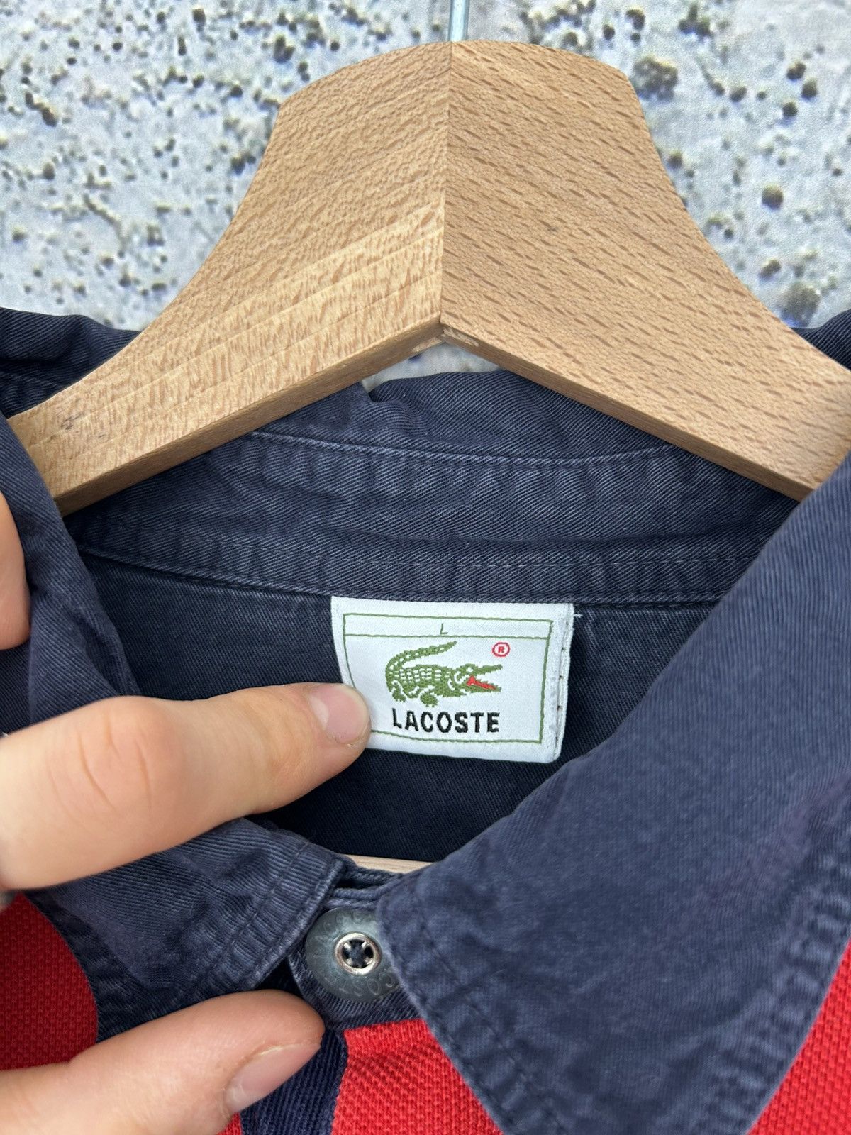 Lacoste Vintage Lacoste Rugby Polo Streetwear Skate 90s Rap Baggy Size US L / EU 52-54 / 3 - 5 Thumbnail