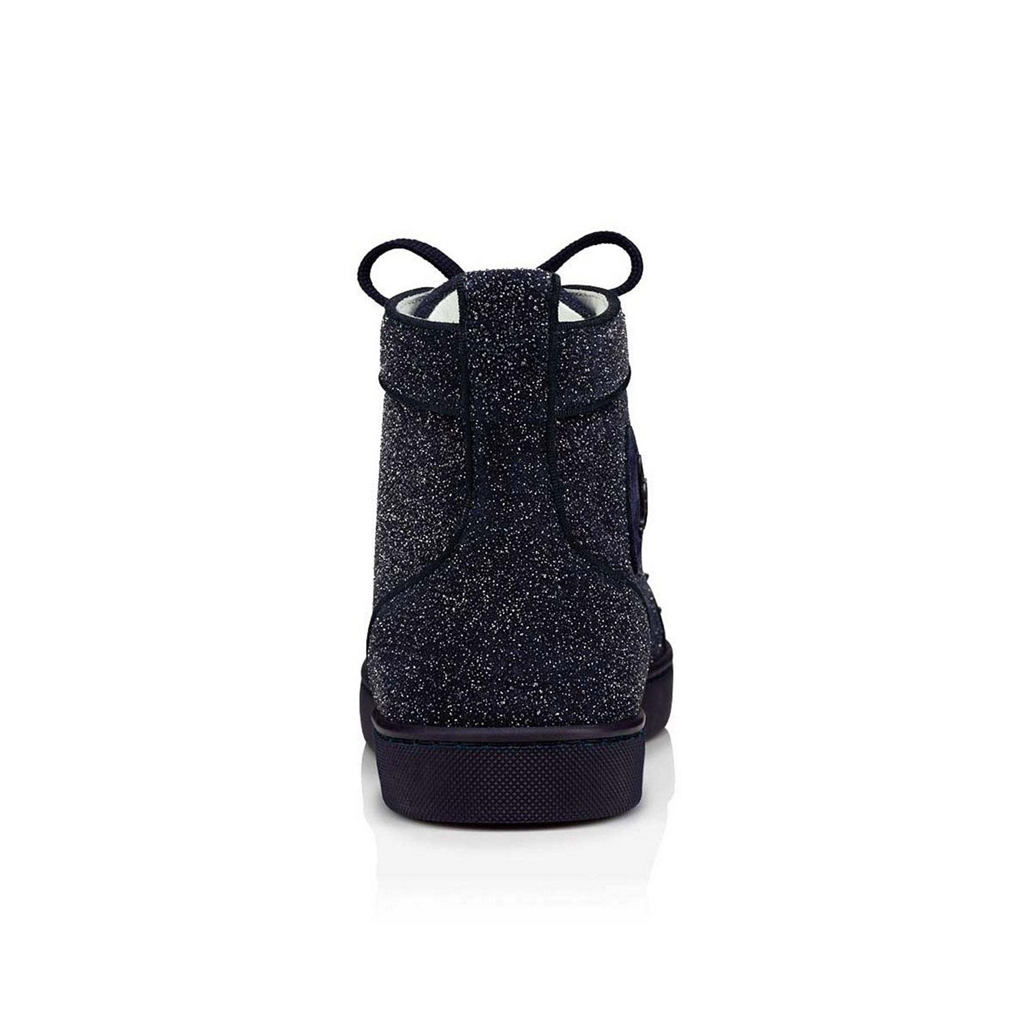 Christian Louboutin o1s1wg110924 Lou Spikes Orlat High Sneakers in Blue Size US 11 / EU 44 - 4 Thumbnail