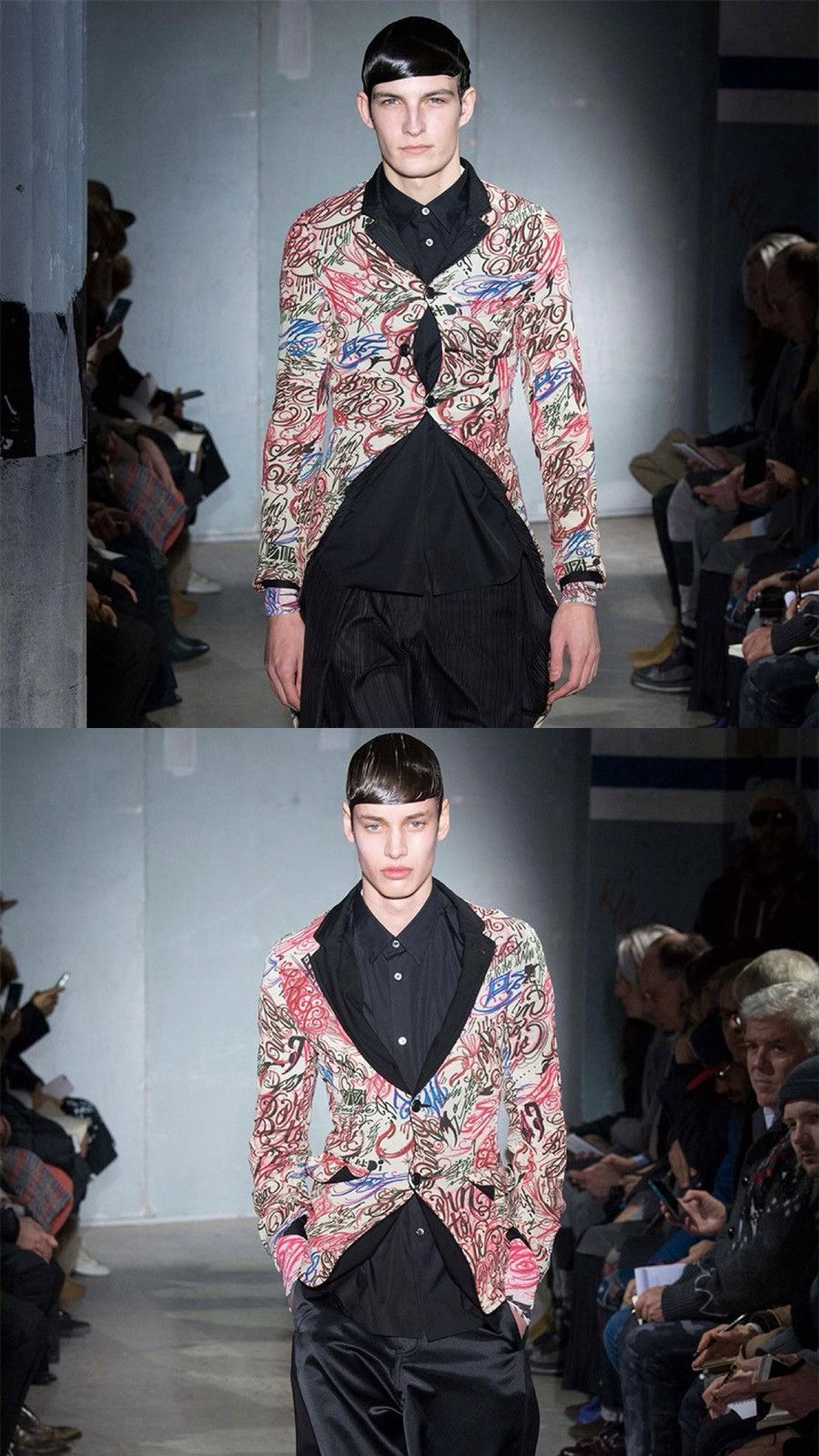 Comme des Garcons Homme Plus Comme des Garçons Homme Plus FW2015 Calligraphy Print Blazer Size US S / EU 44-46 / 1 - 2 Thumbnail