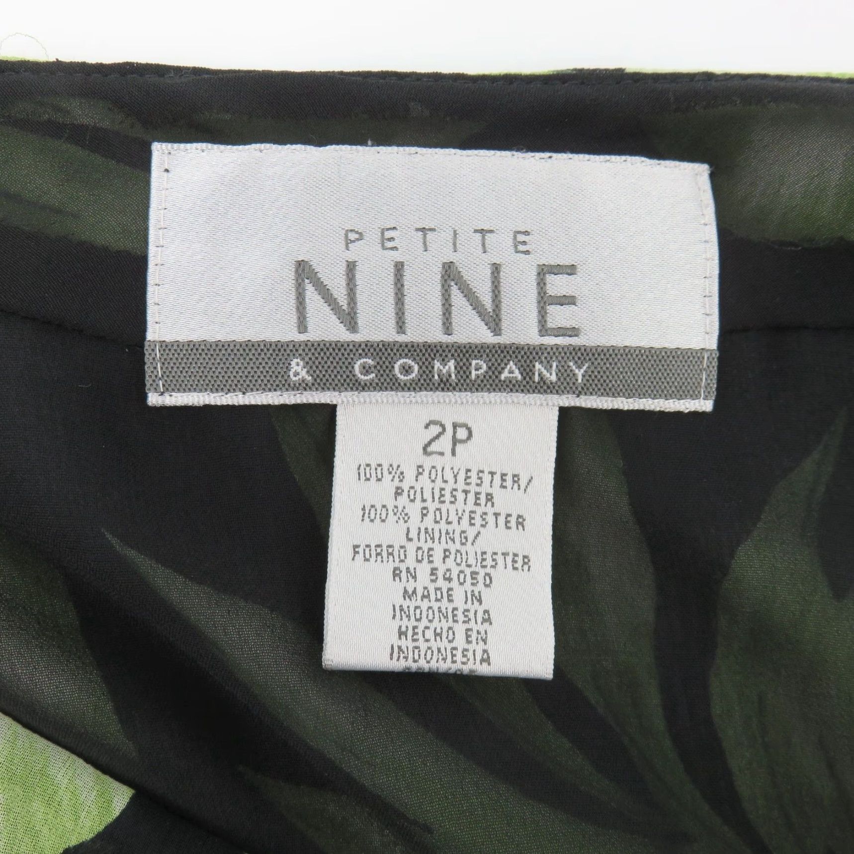 Vintage VINTAGE Nine & Company Petite 2P Black Floral Pencil Skirt Knee Length Women's Skirt, Lined, Zip Closure, Polyester, 90s Size 26" / US 2 / IT 38 - 7 Thumbnail