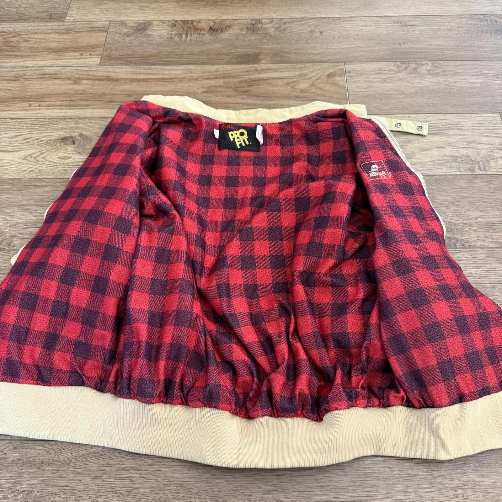 Other Vintage 80s King Louie Pro Fit Bomber Jacket Plaid Lined Size US L / EU 52-54 / 3 - 3 Thumbnail