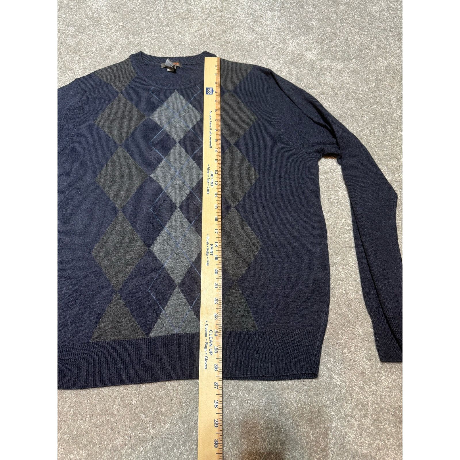 Dockers Dockers Sweater Mens L Argyle Diamond Acrylic Preppy Gray Size US L / EU 52-54 / 3 - 3 Thumbnail
