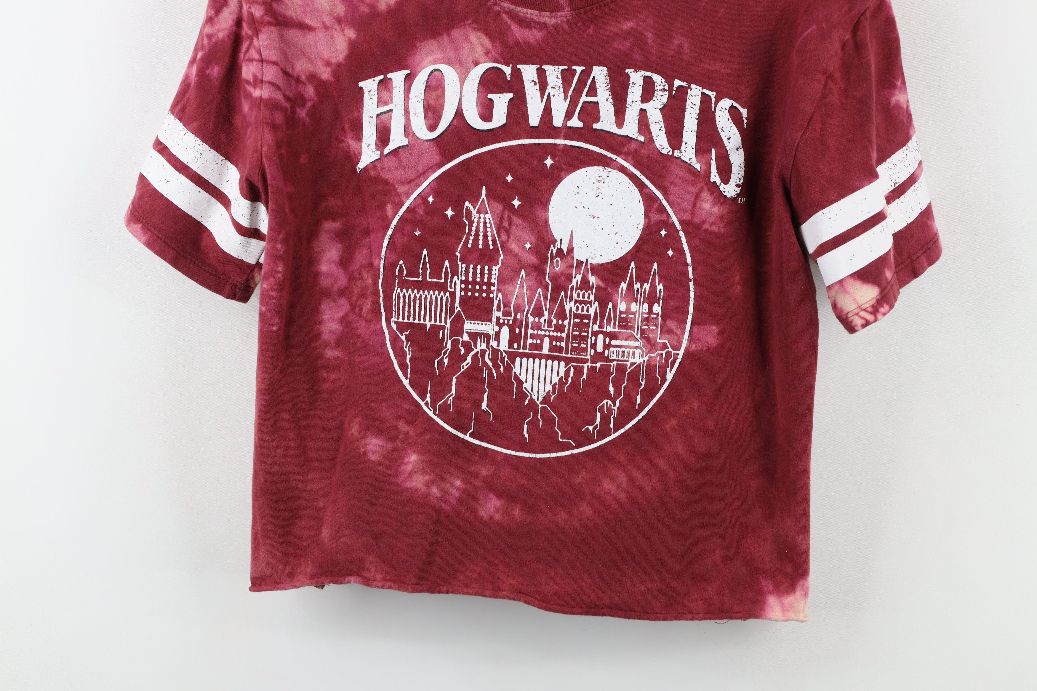 Vintage Vintage Y2K Harry Potter Hogwarts Acid Wash T-Shirt Red Size S / US 4 / IT 40 - 3 Thumbnail