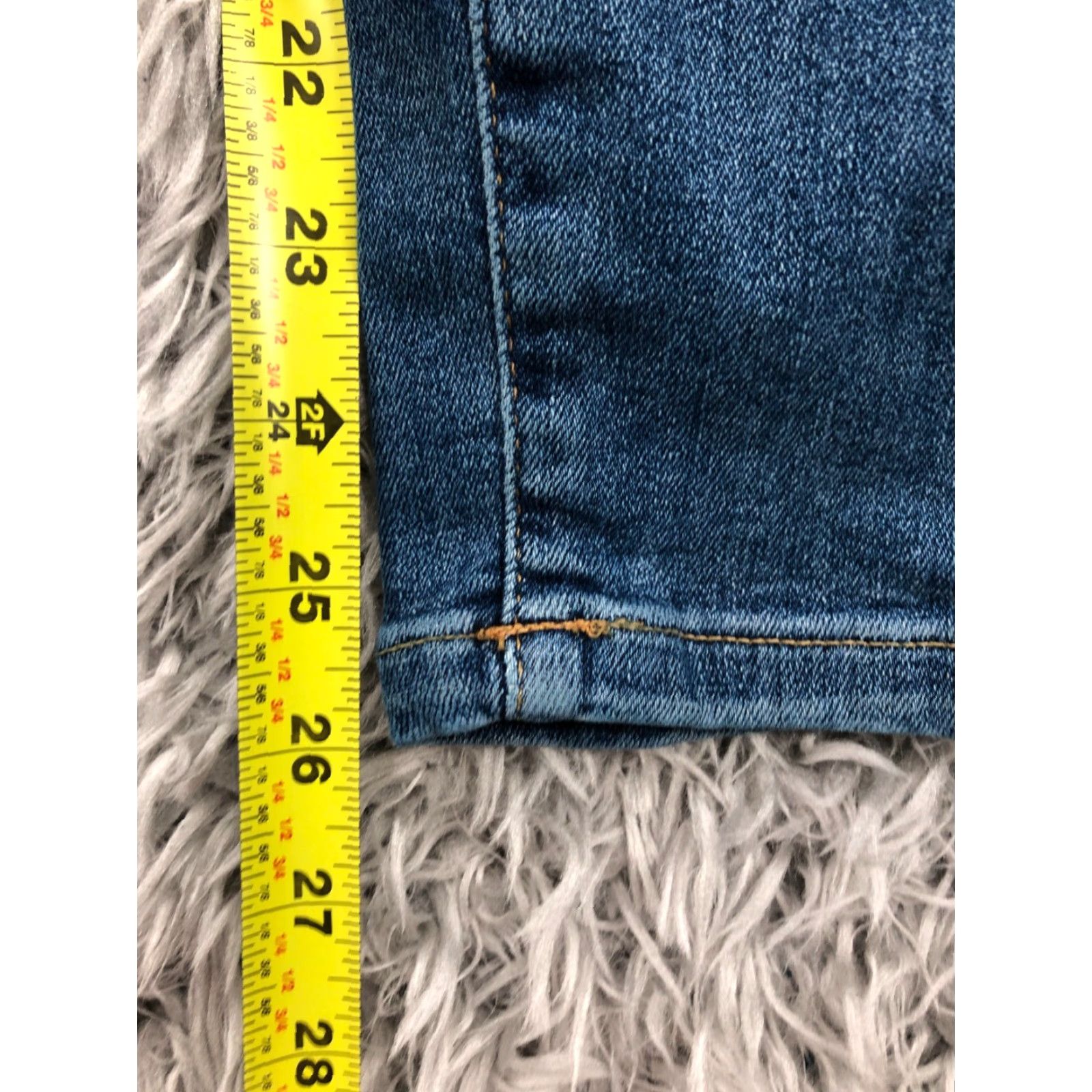 Vintage We The Free High Rise Skinny Jeans Womens Medium Blue Size 29 Size 29" - 3 Thumbnail