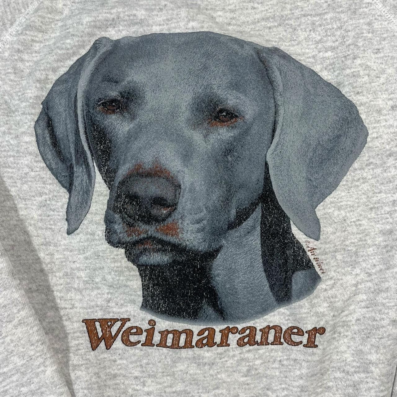 Hanes × Vintage Vintage 90’s Weimaraner Dog Crewneck Sweatshirt Size US XL / EU 56 / 4 - 3 Thumbnail