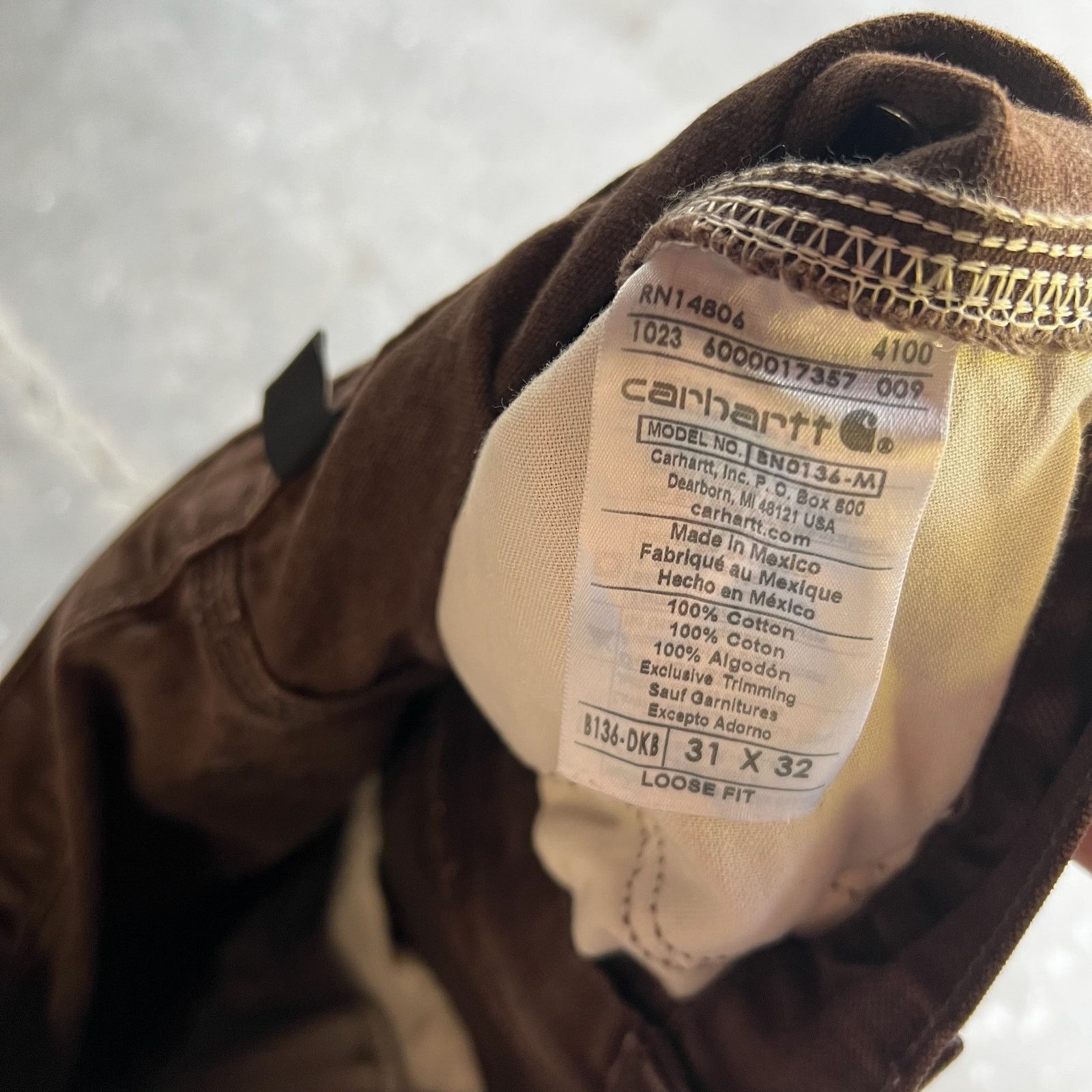 Carhartt × Vintage Carhartt brown double knee work wear carpenter pants Size US 30 / EU 46 - 7 Thumbnail