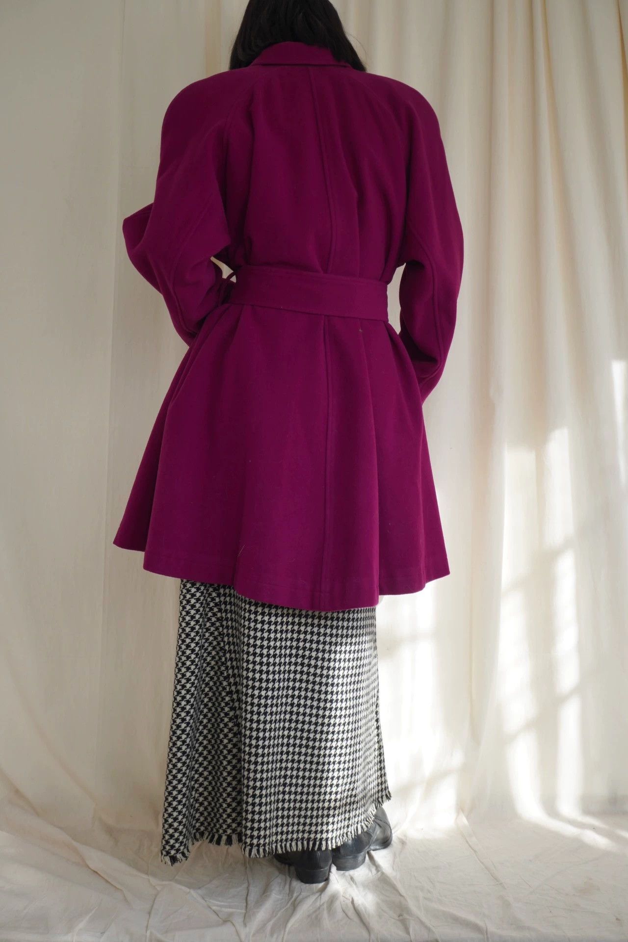 Kenzo Kenzo 1978 Intense Plum Short Robe Coat M Size M / US 6-8 / IT 42-44 - 4 Thumbnail