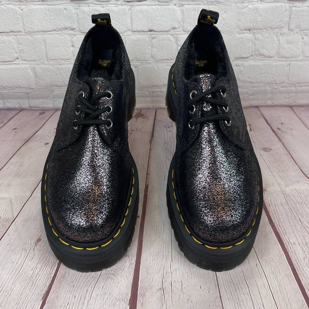 Dr. Martens Dr.Martens Women’s 1461 Quad Faux Fur Lined Platform Shoes Size US 7 / IT 37 - 7 Thumbnail