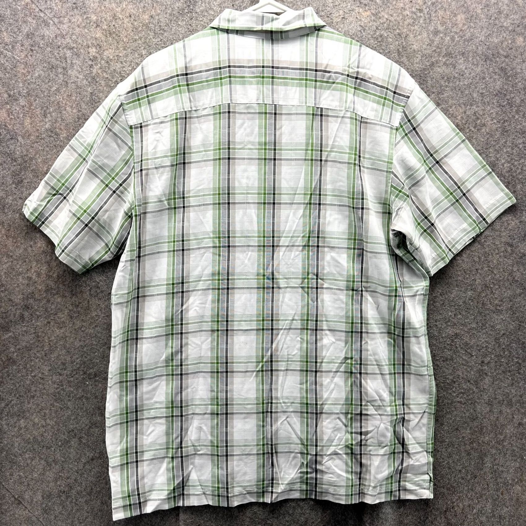 Quiksilver VINTAGE Quiksilver Shirt Mens XL Green White Button-Down Plaid Short Sleeve Preppy Size US XL / EU 56 / 4 - 4 Thumbnail