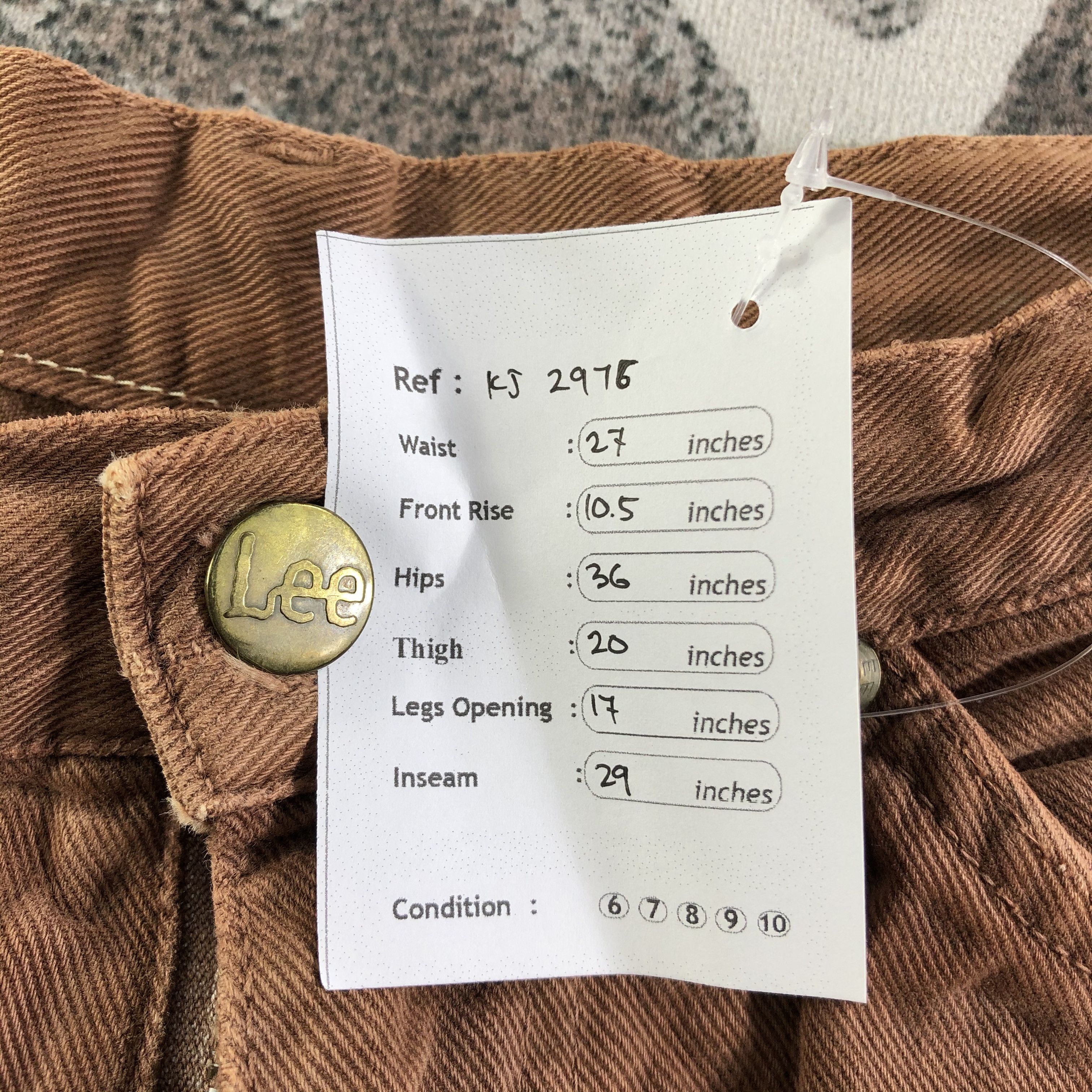 Lee Vintage Lee Jeans Earth Tone Denim KJ2976 Size US 27 - 11 Thumbnail