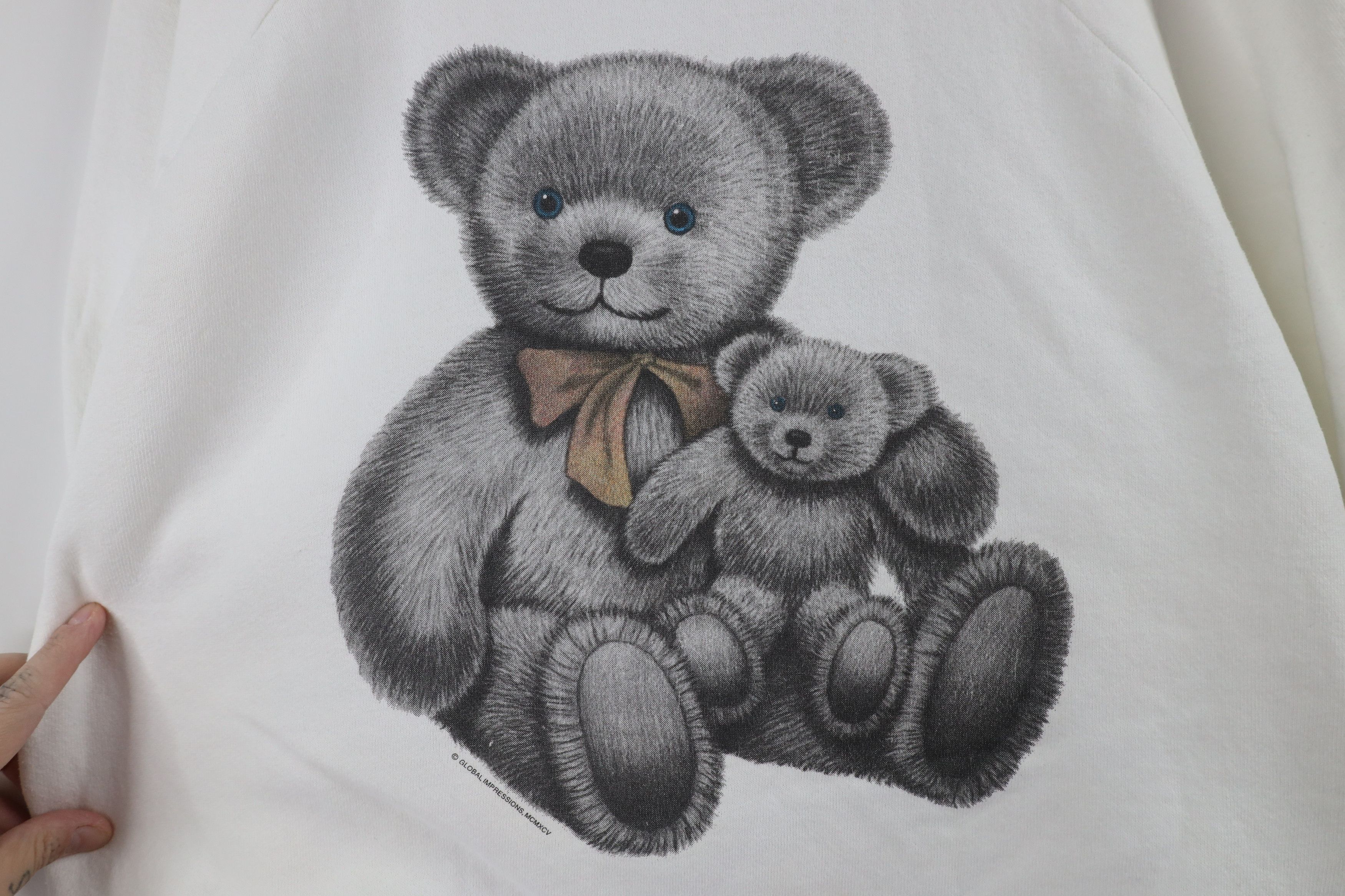 Vintage Vintage 90s Streetwear Teddy Bear Crewneck Sweatshirt USA Size XL / US 12-14 / IT 48-50 - 4 Thumbnail