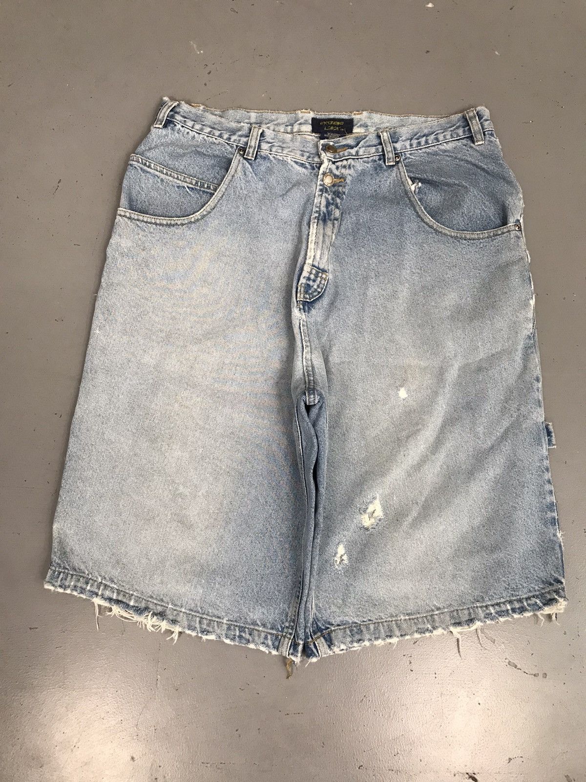 JNCO × Vintage Vintage extreme limit carpenter denim short Size US 35 - 2 Thumbnail