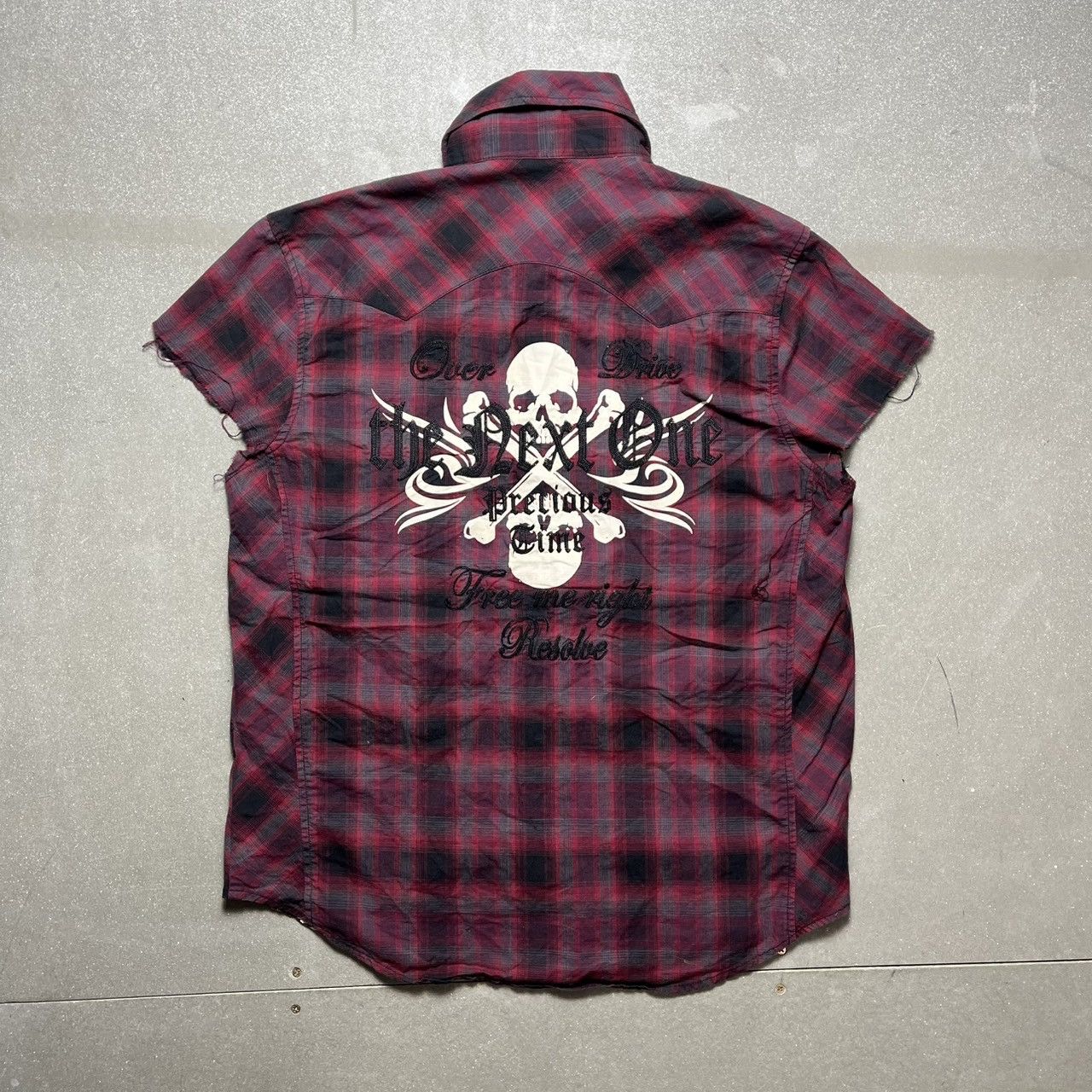 Japanese Brand × semanticdesign Semantic Design Paid Short Sleeve Shirt Size L / US 10 / IT 46 - 11 Thumbnail