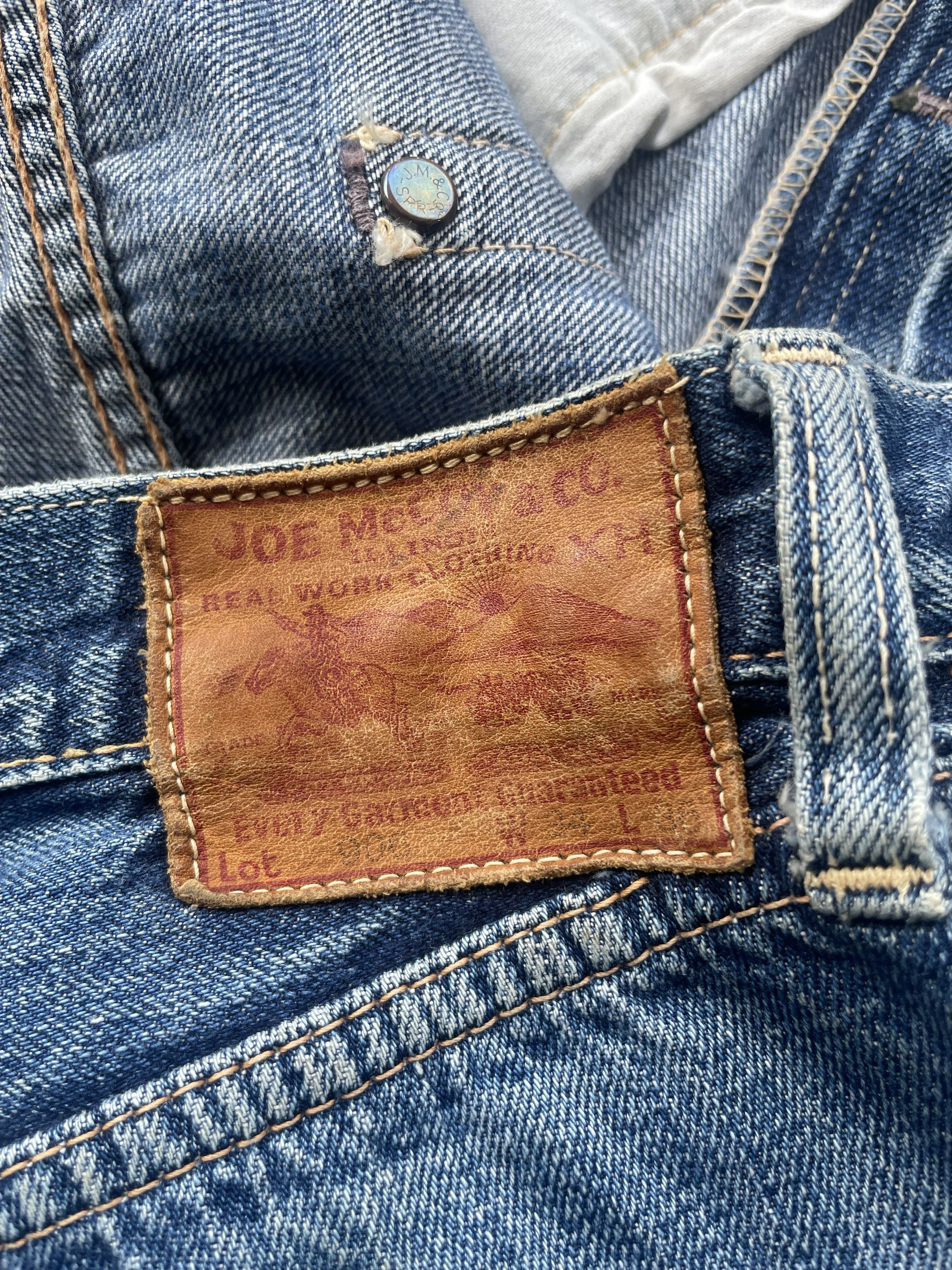 The Real McCoy's Vintage Joe Mccoy Selvedge Denim Size US 34 / EU 50 - 10 Thumbnail