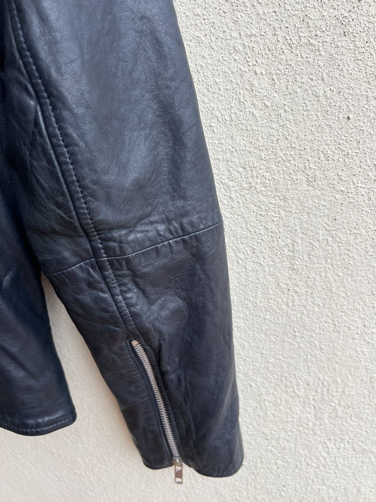 Jack London Jack London Wax Napa Lamb Leather Motorcycle Jacket Size US S / EU 44-46 / 1 - 16 Thumbnail