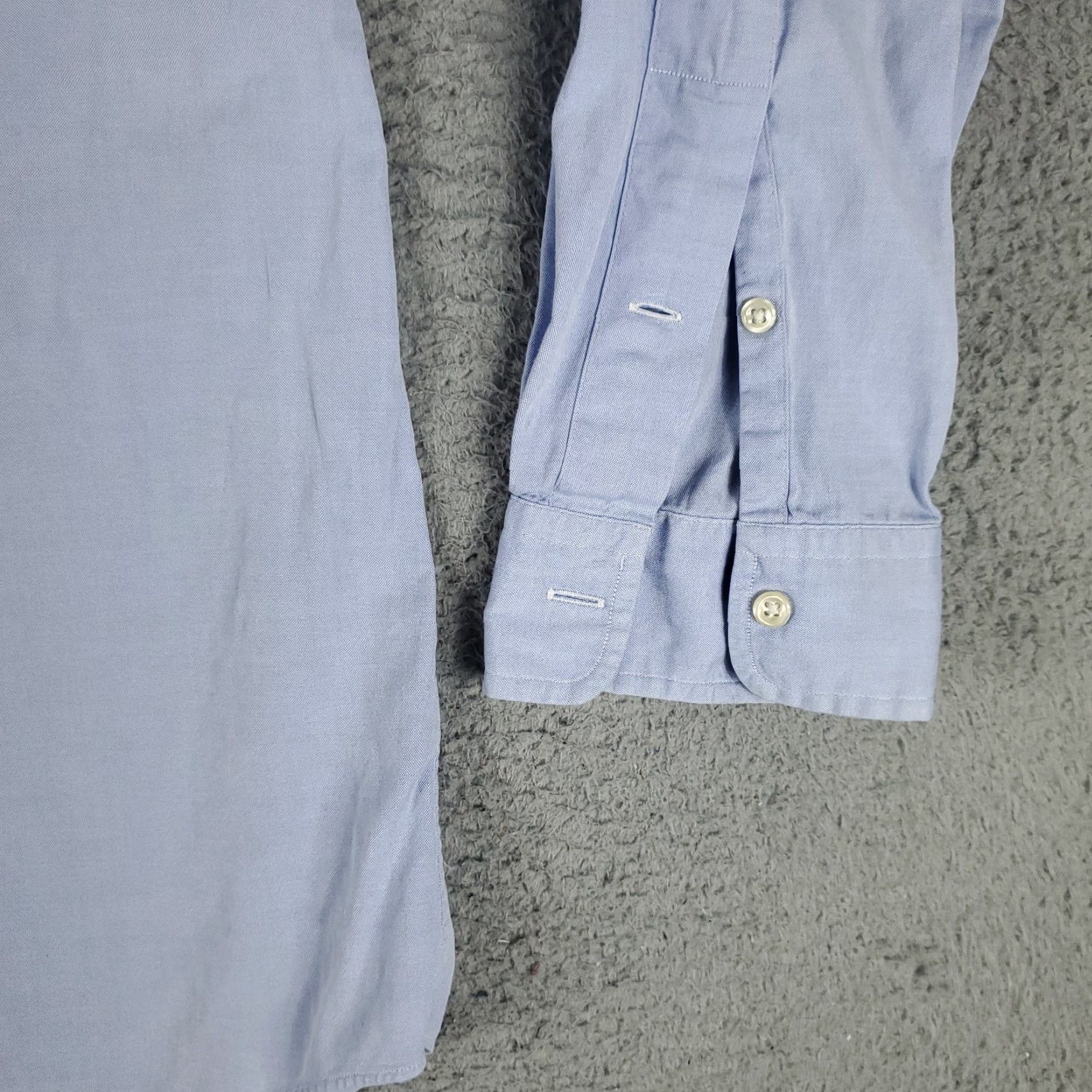 Ralph Lauren Ralph Lauren Dress Shirt Mens Size 16.5 Blue Long Sleeve Button Up Classic Regular Fit Size 42R - 6 Thumbnail