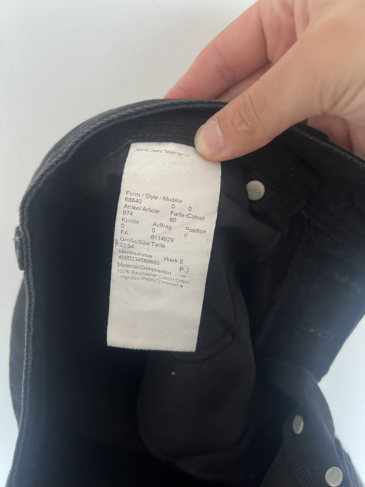 Karl Lagerfeld Karl Lagerfeld Black Straight Cut Jeans Size US 32 / EU 48 - 5 Thumbnail