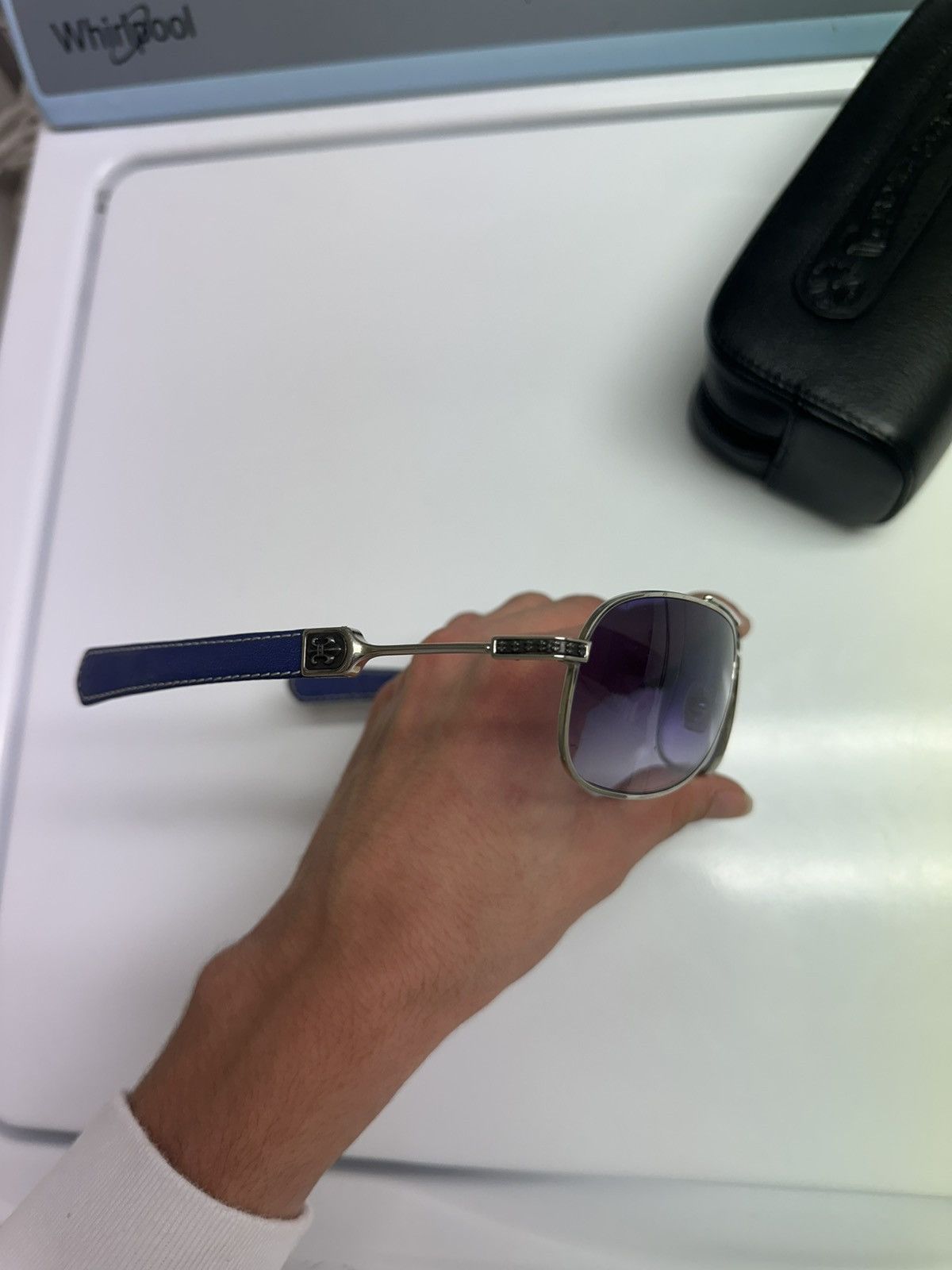 Chrome Hearts chrome hearts vintage sunglasses leather good condition Size ONE SIZE - 2 Thumbnail