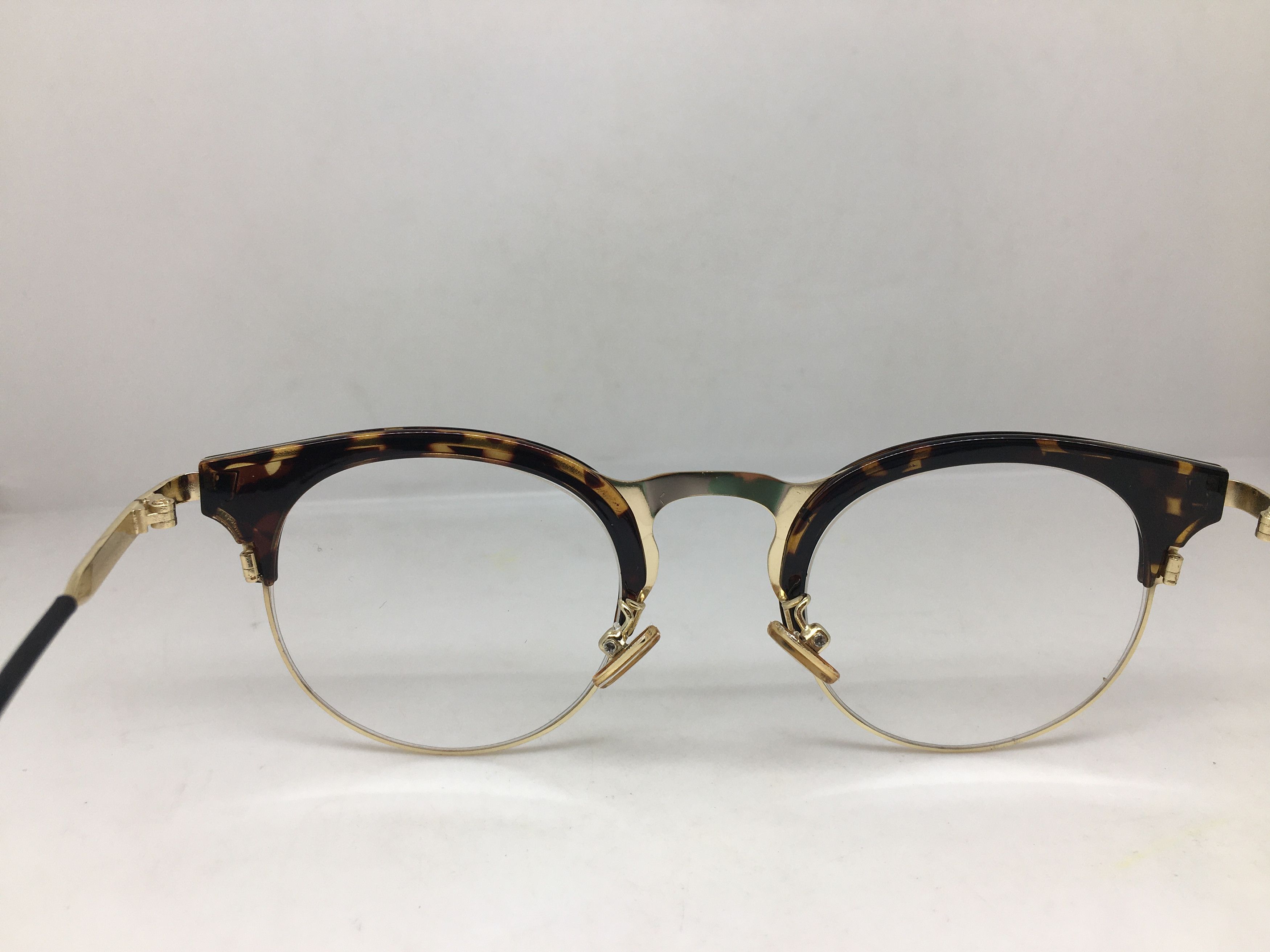 Other Keyhole Bridge James Dean Tortoise Gold Eyeglasses Frame Size ONE SIZE - 5 Thumbnail