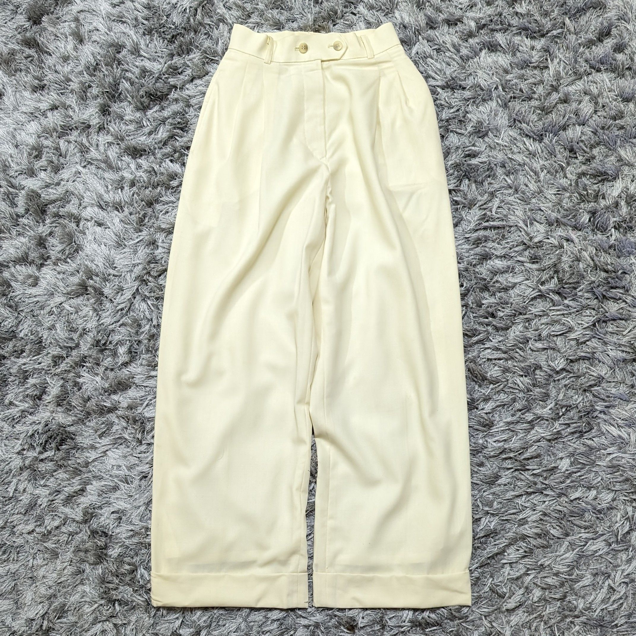 image of Avant Garde x Jean Paul Gaultier Vintage Jean Paul Gaultier Femme Long Pants Wide Leg Plain in Yell