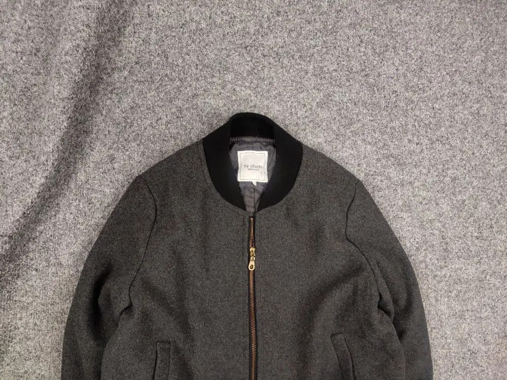 Te Chichi Terrase Japan Design Style Bomber Wool Jacket
