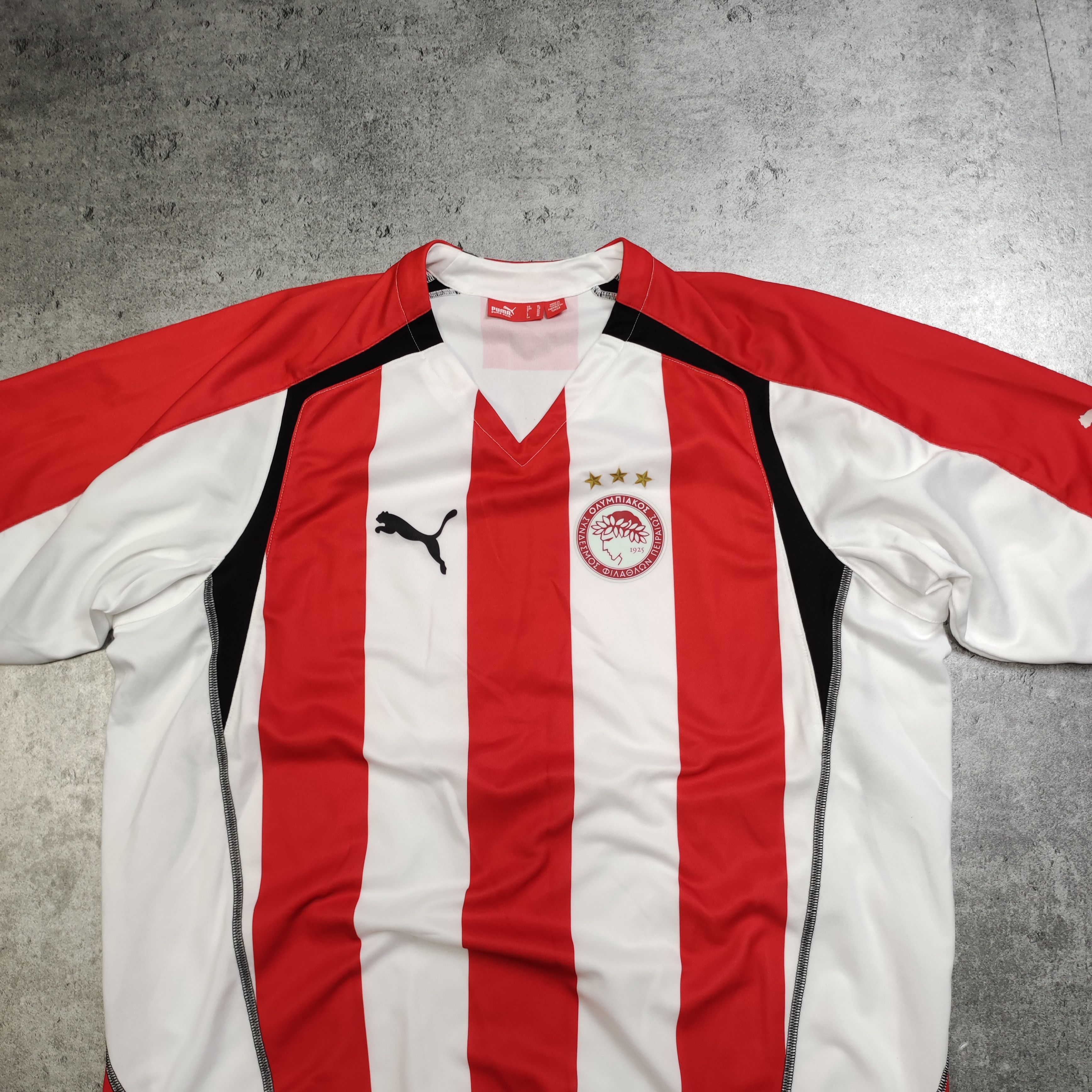 Vintage Vintage RARE Olympiakos FC Home Football Puma Jersey Size US XL / EU 56 / 4 - 3 Thumbnail