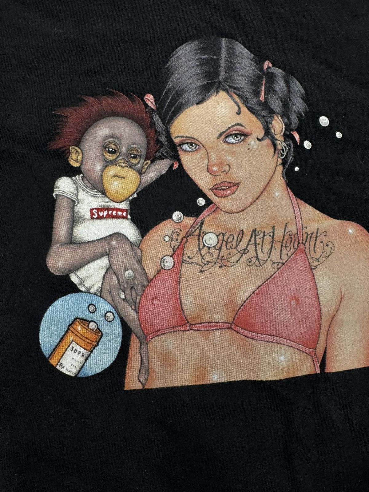Supreme Supreme Angel Tee Black Size XXL Brand New Rare Drop Size US XXL / EU 58 / 5 - 2 Thumbnail