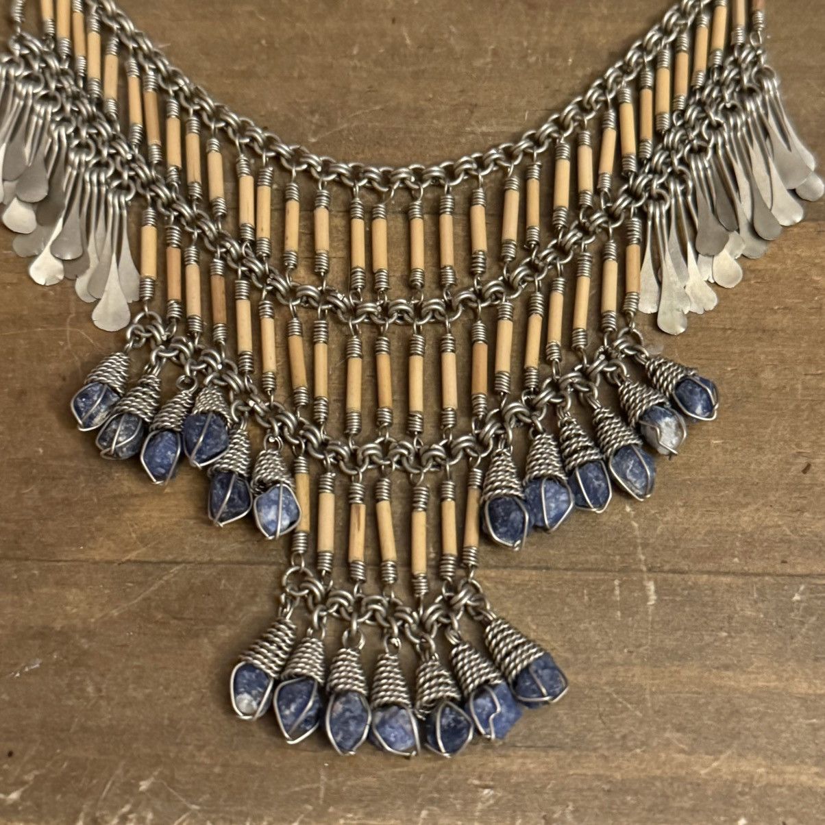 Vintage Vintage Bohemian multi tier statement bib necklace Size ONE SIZE - 4 Thumbnail