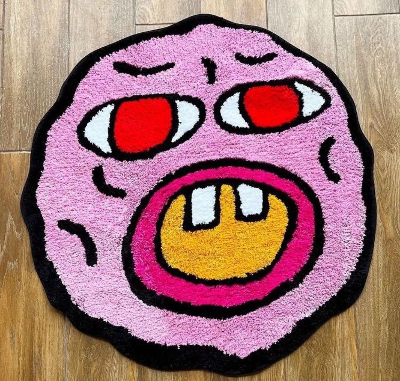 Other Cartoon Kawaii Cherry Bomb Handmade Tufted Carpet Size ONE SIZE - 4 Thumbnail