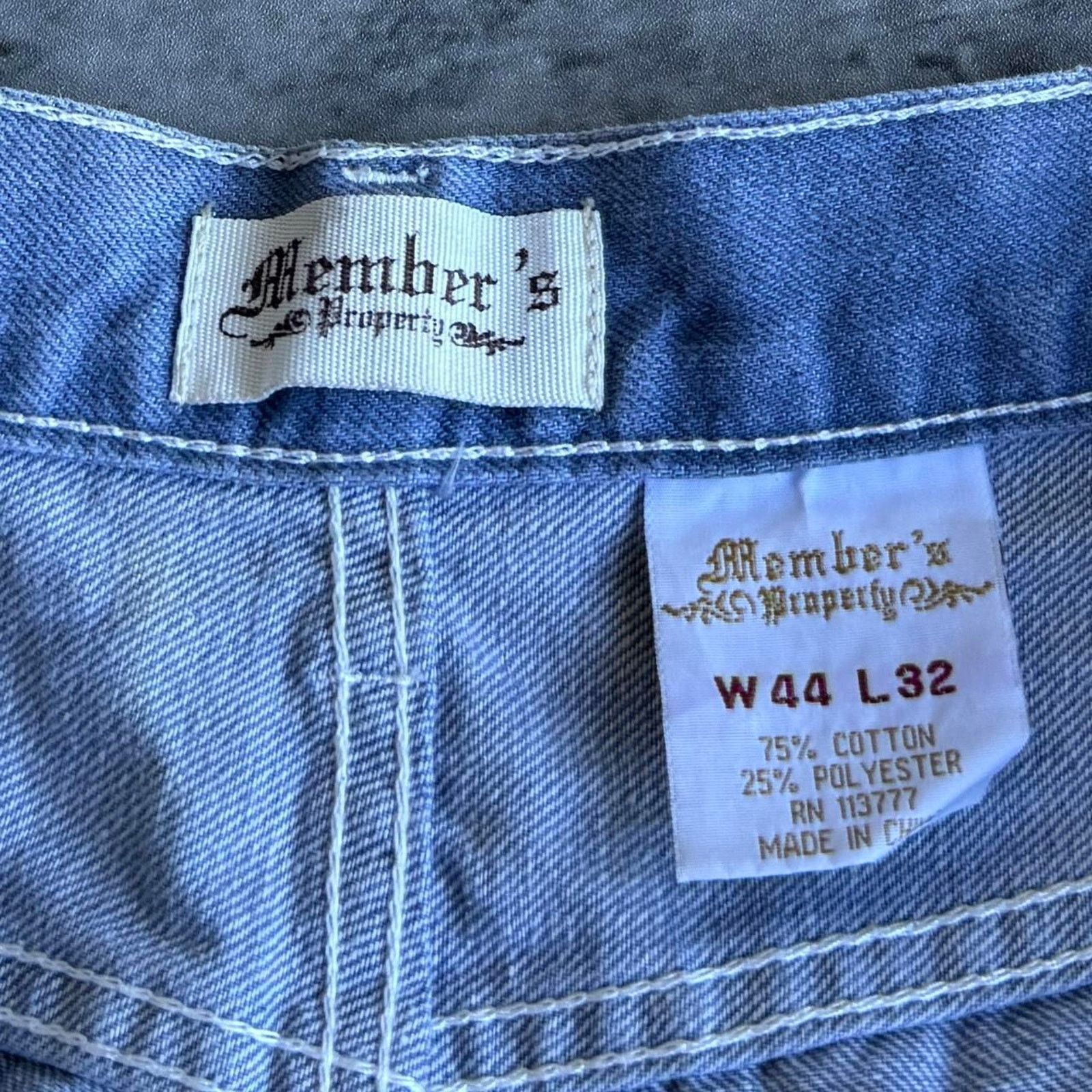 JNCO × Levi's × Members Only Vintage Y2K Member’s Only Baggy Grunge Opium Denim Jeans Size US 42 / EU 58 - 4 Thumbnail