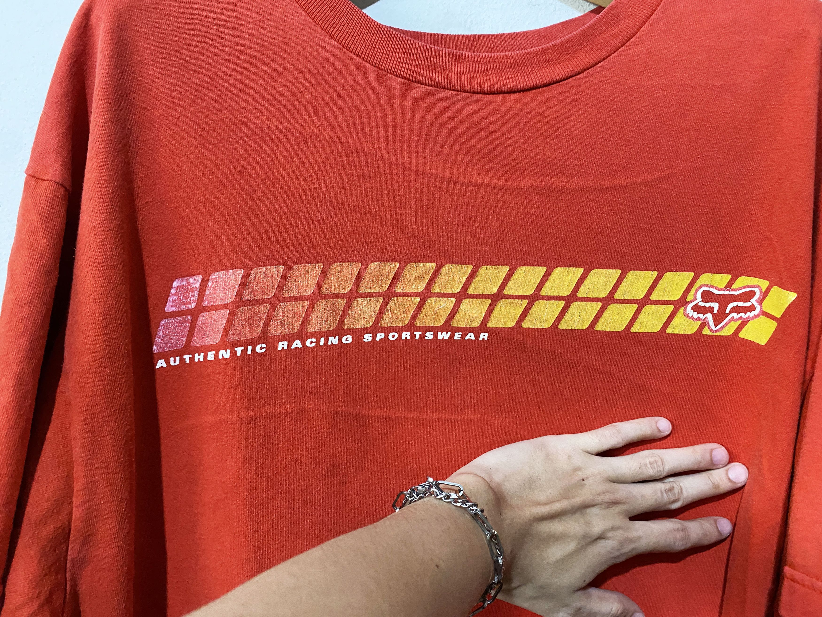 Fox Racing × Vintage Vintage 90s Fox Racing Shirt Size US XL / EU 56 / 4 - 2 Thumbnail